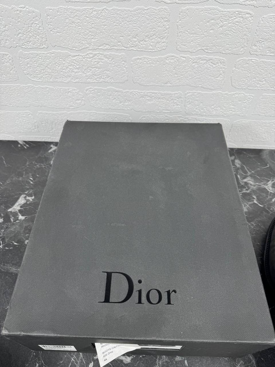 Dior Dior Calfskin Lace-Up Boots – Grey (EU 44 Size US 12 / EU 45 - 14 Thumbnail
