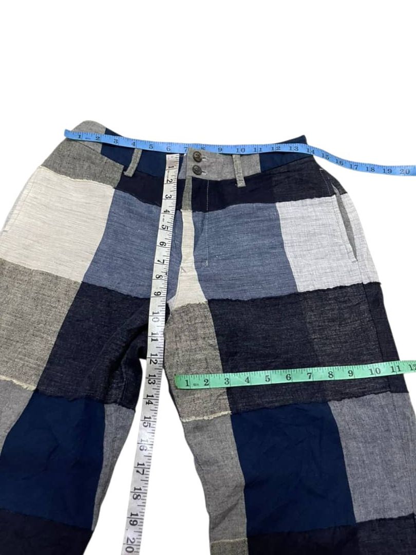 Issey Miyake Vintage Plantation x Issey Miyake Patchwork Wide Leg Pants Size US 29 - 16 Thumbnail