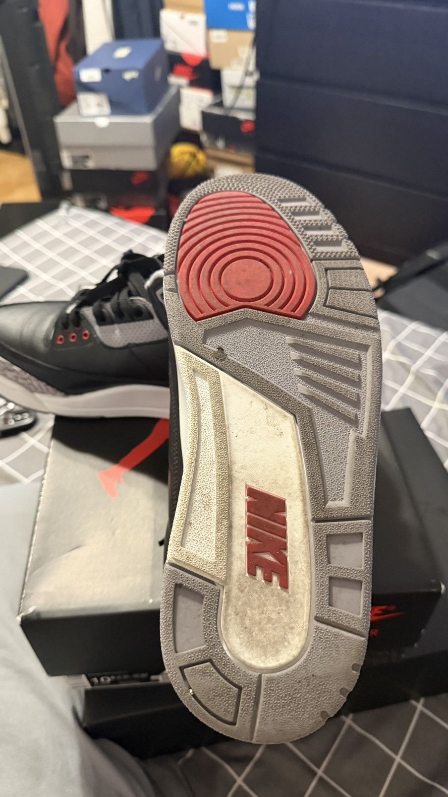 Jordan Brand Jordan 3 black cement Size US 11.5 / EU 44-45 - 4 Thumbnail