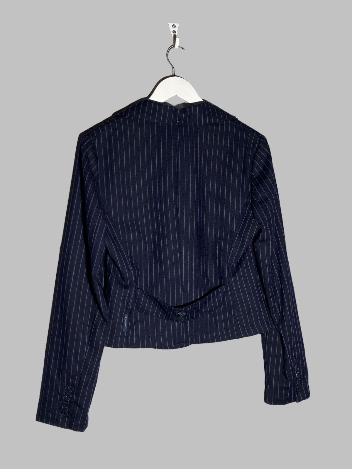 Armani Vintage Armani Jeans Wool Striped Suit Balzer + Pants Womens Size M / US 6-8 / IT 42-44 - 3 Thumbnail