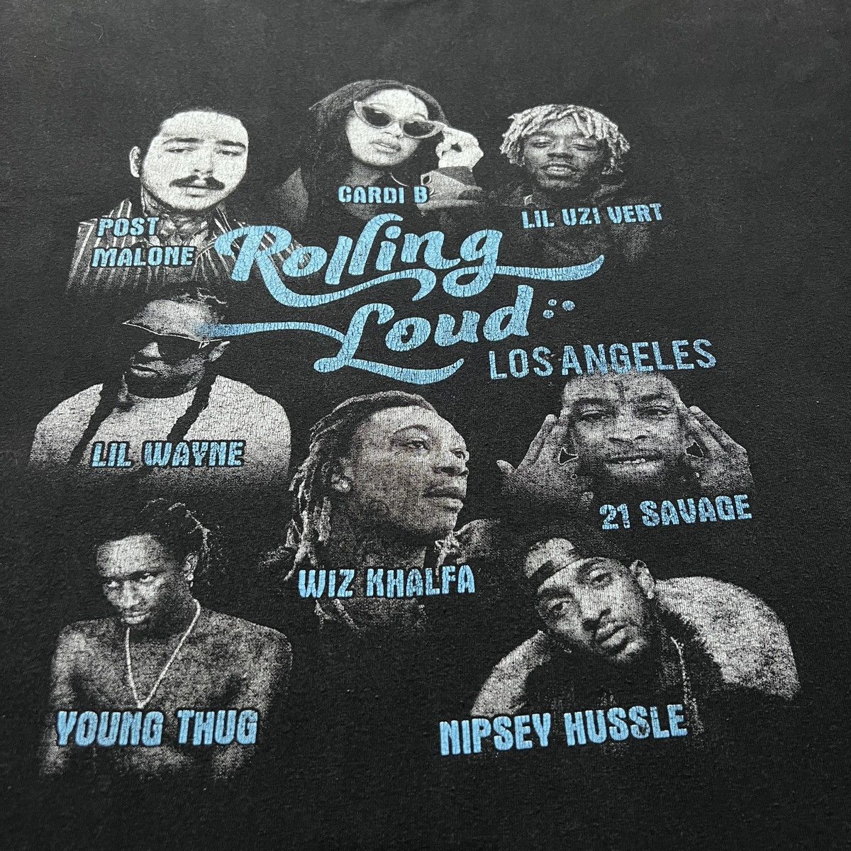 Rap Tees RollingLoud Wiz Khalifa Lil Wayne Nipsey Hussle Faded Hiphop Size US XXL / EU 58 / 5 - 6 Thumbnail