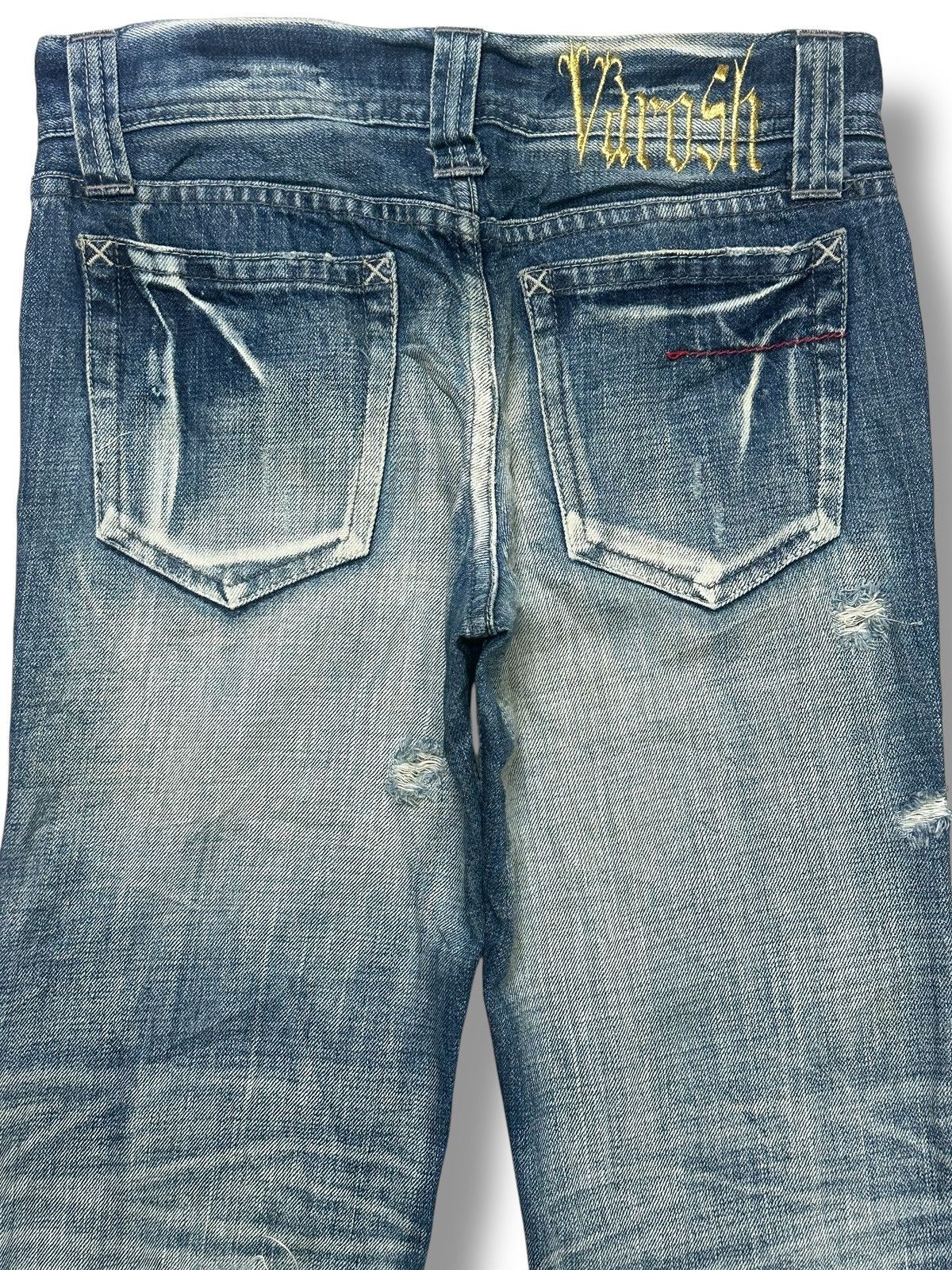 Vintage Vintage Varosh Bell-Bottom Flare Distressed Ripped Faded 💥 Size US 30 / EU 46 - 5 Thumbnail