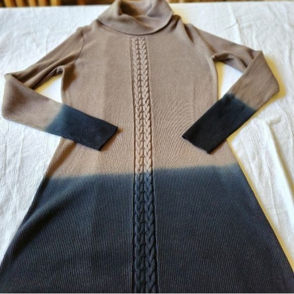 Designer Aventura Ombre Rayon/Nylon Long Sleeve Sz. M Sweater Dress Size M / US 6-8 / IT 42-44 - 4 Thumbnail