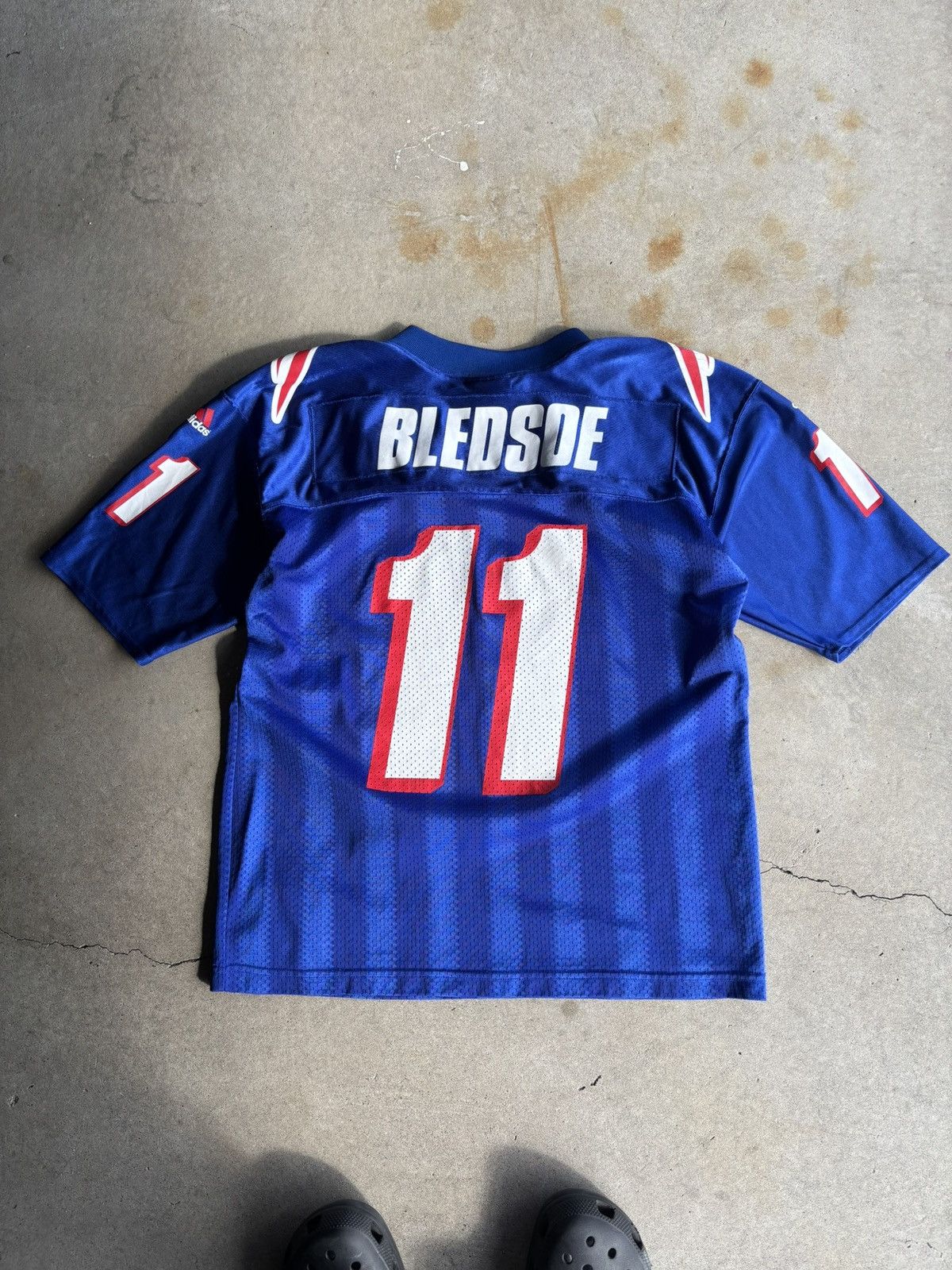 NFL Vintage 90s New England Patriots Bledsoe Jersey Size US M / EU 48-50 / 2 - 2 Thumbnail
