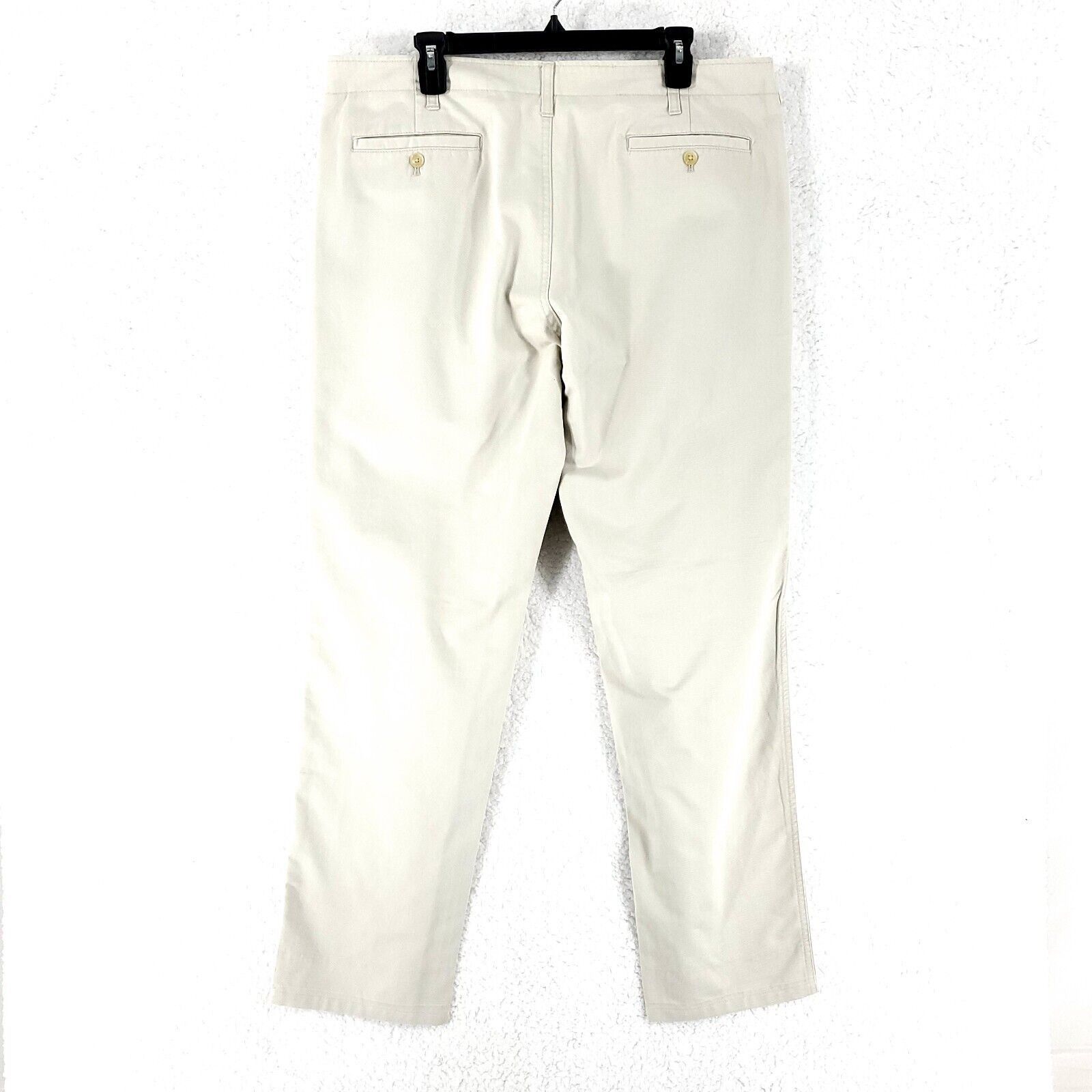 Joseph Abboud Joseph Abboud Cotton Chino Pants Flat Front Cream Mid Rise 3 Size US 39 - 2 Thumbnail