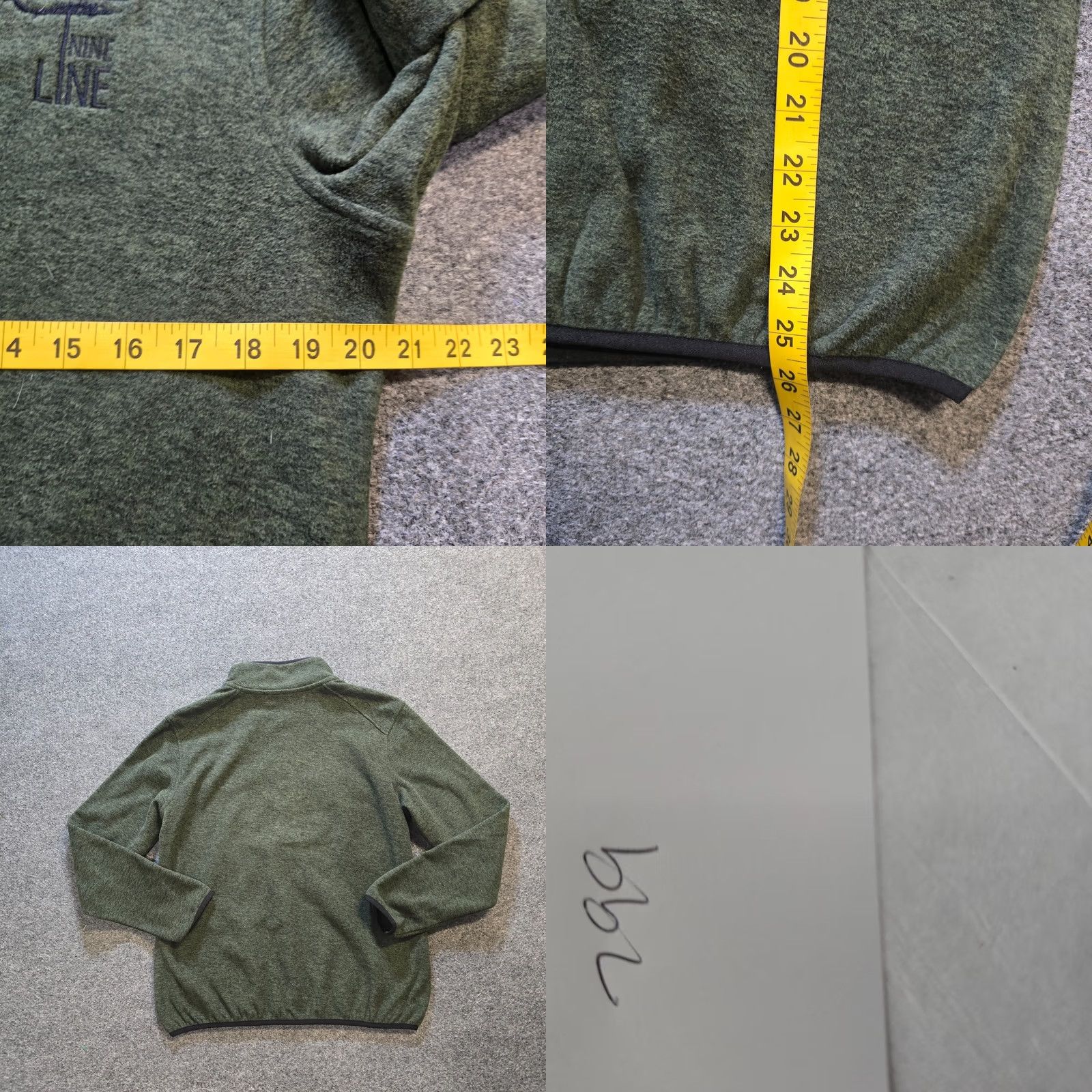 Layer 8 DRI DUCK Sweater Women Size M Green Fleece 1/4 Button Long Sleeve Pullover Mock Neck Casual Winter Fall Size M / US 6-8 / IT 42-44 - 8 Thumbnail