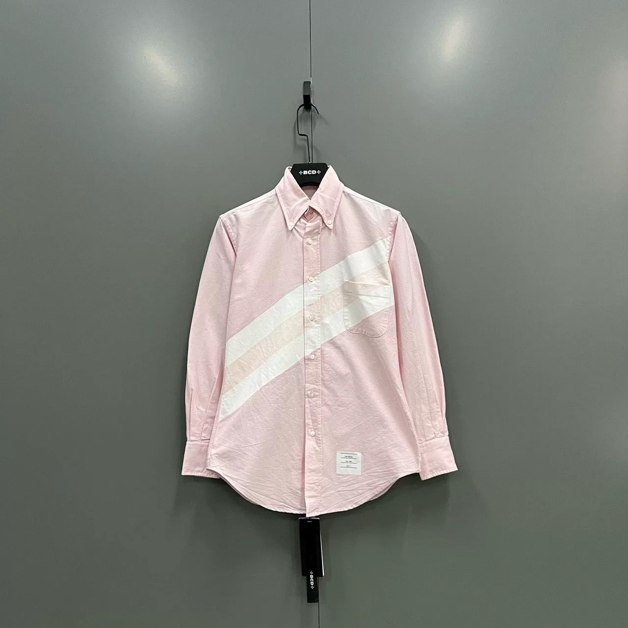 Thom Browne thom browne pink twill shirt size 0 Size US XXS / EU 40 - 1 Thumbnail