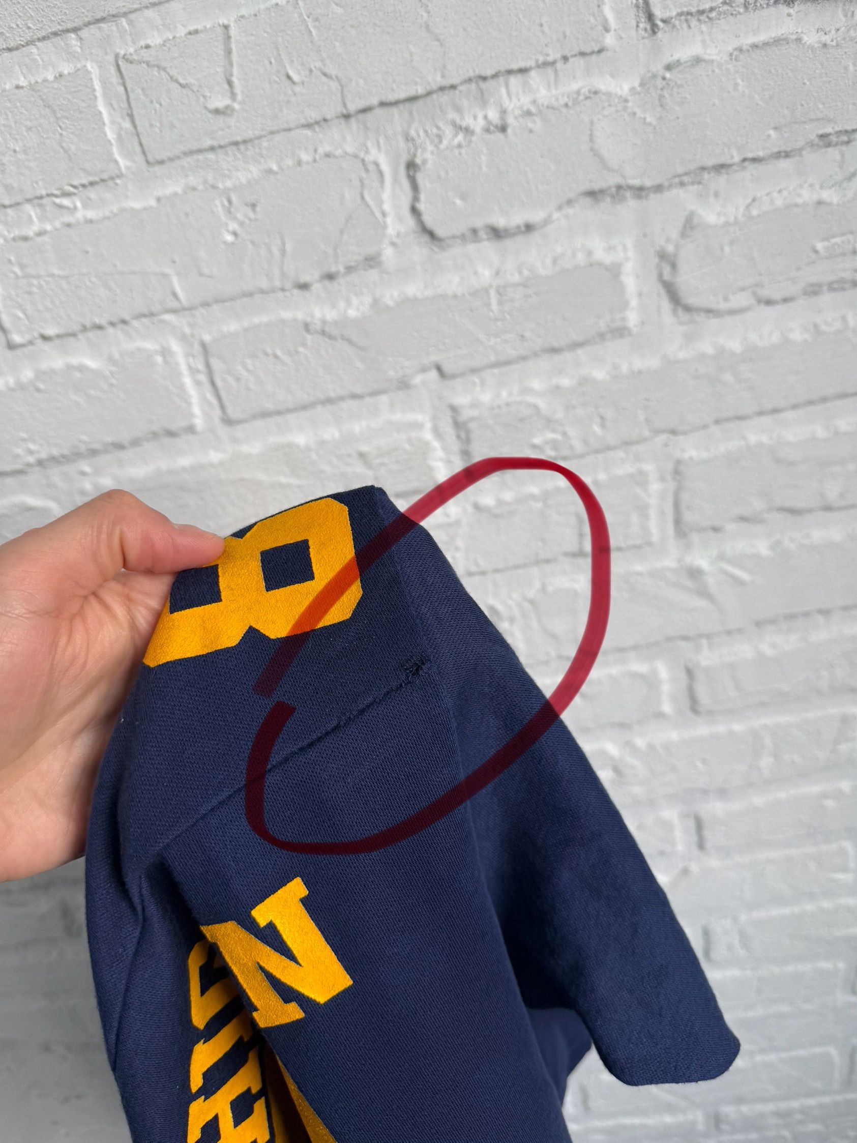 NFL Vintage 70s Artex USA Michigan Wolverines Jersey 81 Size US S / EU 44-46 / 1 - 7 Thumbnail