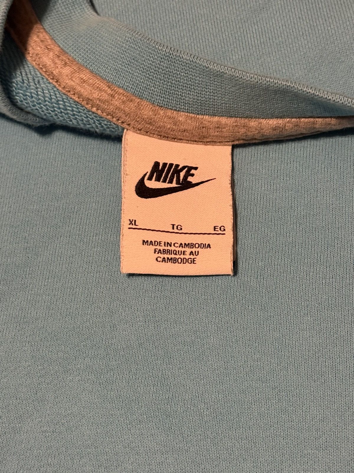 Nike Nike Sky Blue Crewneck Sweatshirt XLarge Size US XL / EU 56 / 4 - 5 Thumbnail