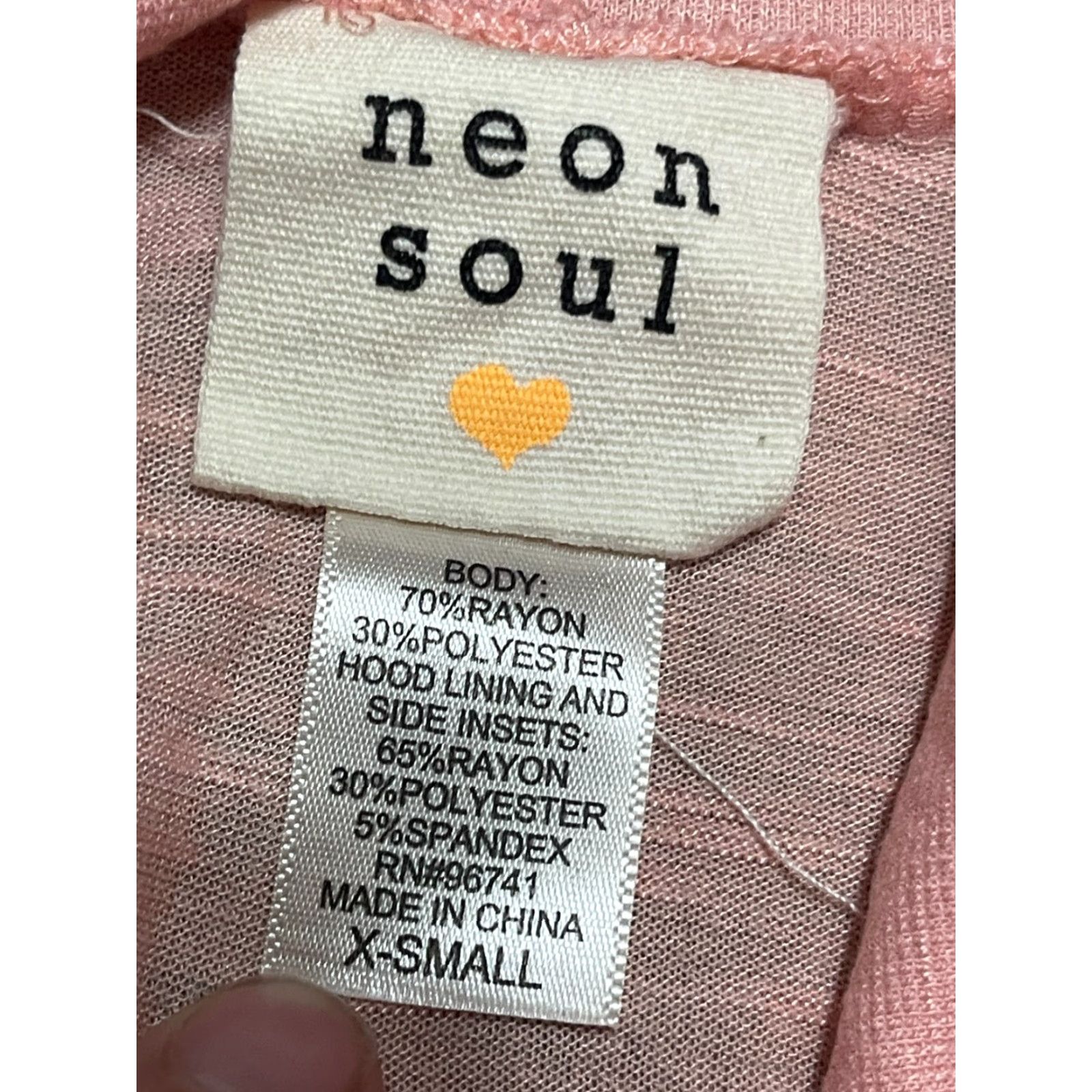 Vintage Neon Soul Hoodie Women XS Pink Pullover Long Sleeve Size XS / US 0-2 / IT 36-38 - 5 Thumbnail