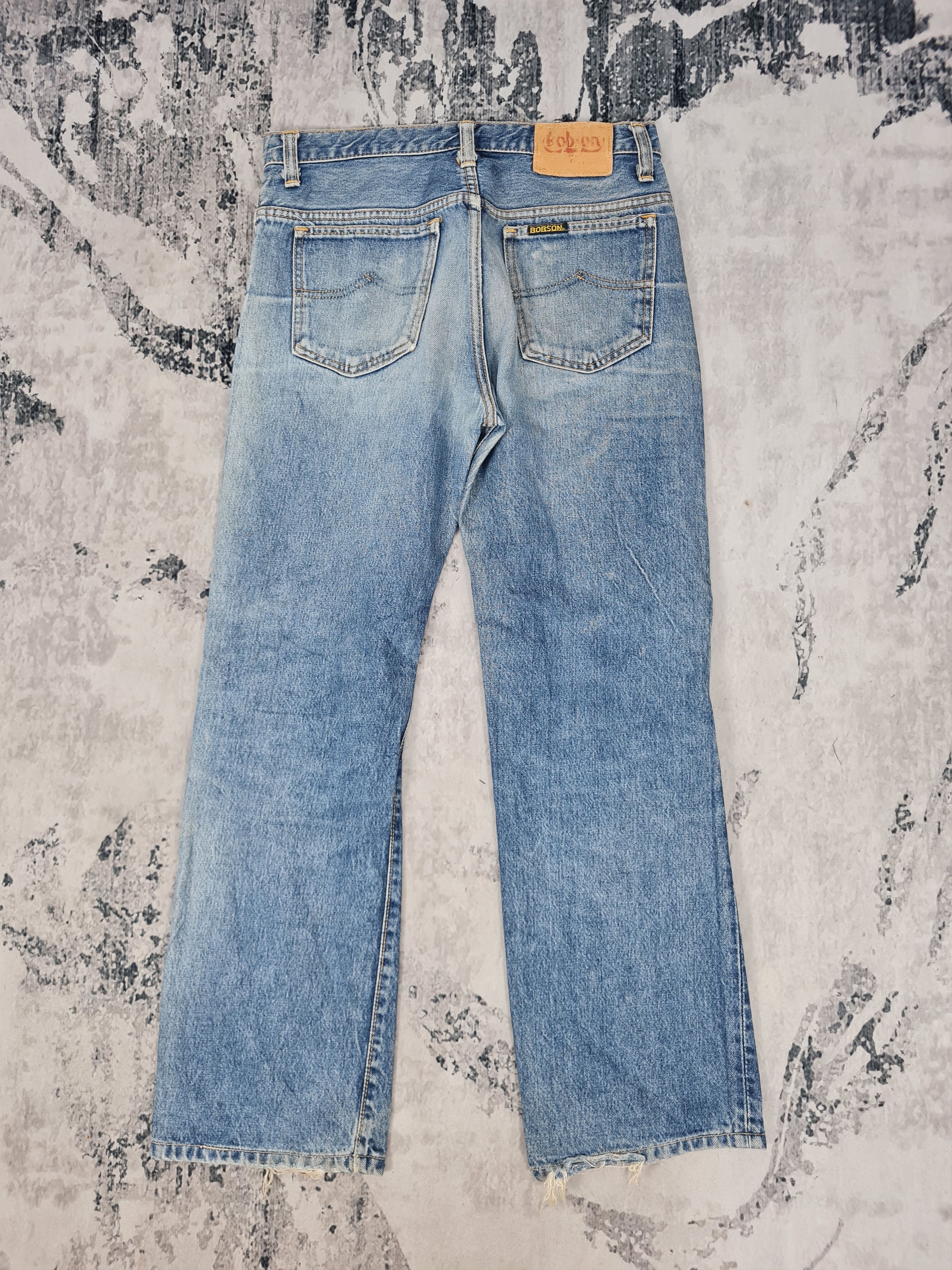 Japanese Brand Vtg BOBSON Cropped Jeans Faded Size 31x28 Jeans JB0131 Size US 31 - 2 Thumbnail