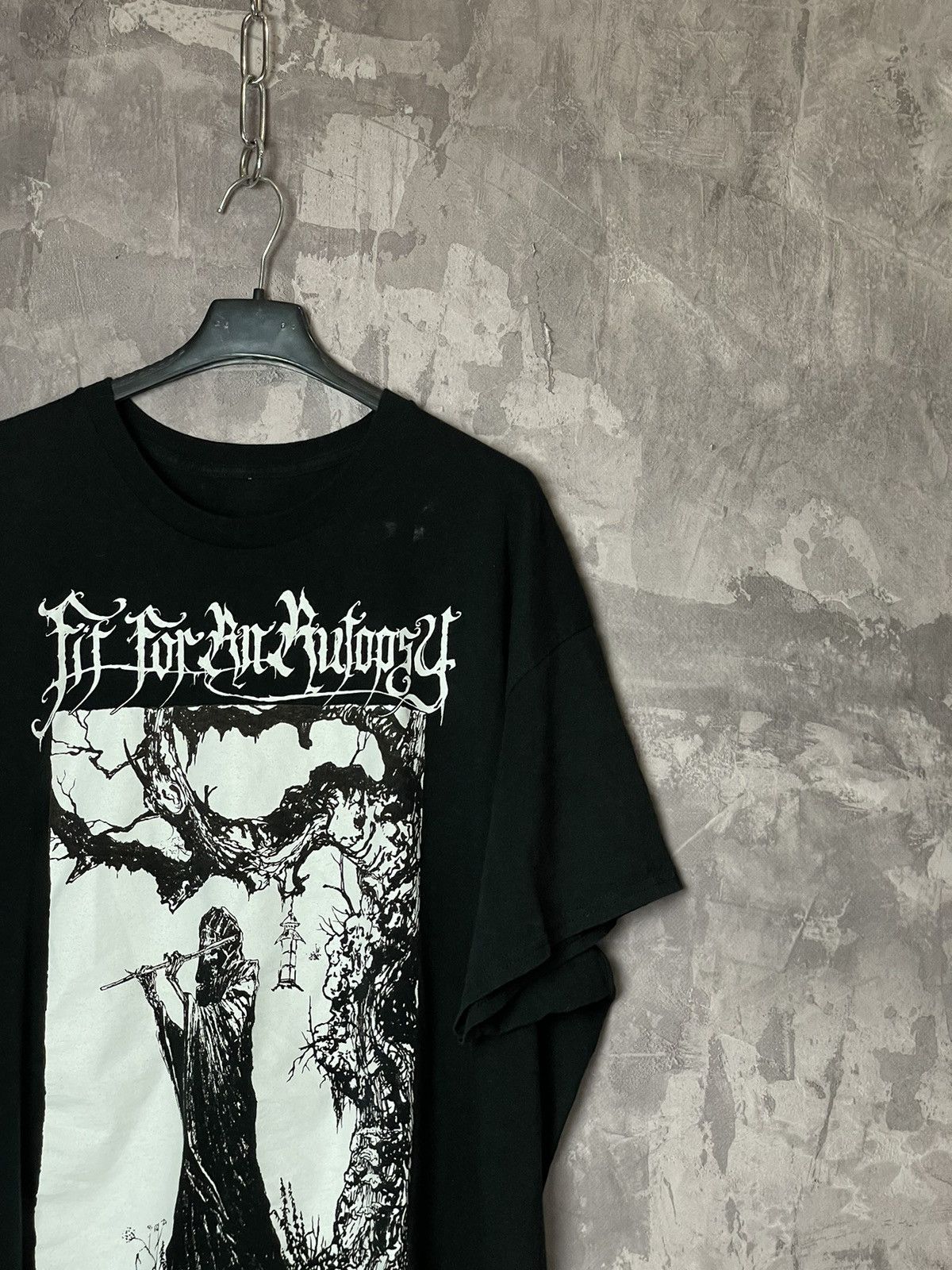 Band Tees × Vintage Vintage Y2k Black Metal Band T Shirt Burzum Like Print Size US L / EU 52-54 / 3 - 3 Thumbnail