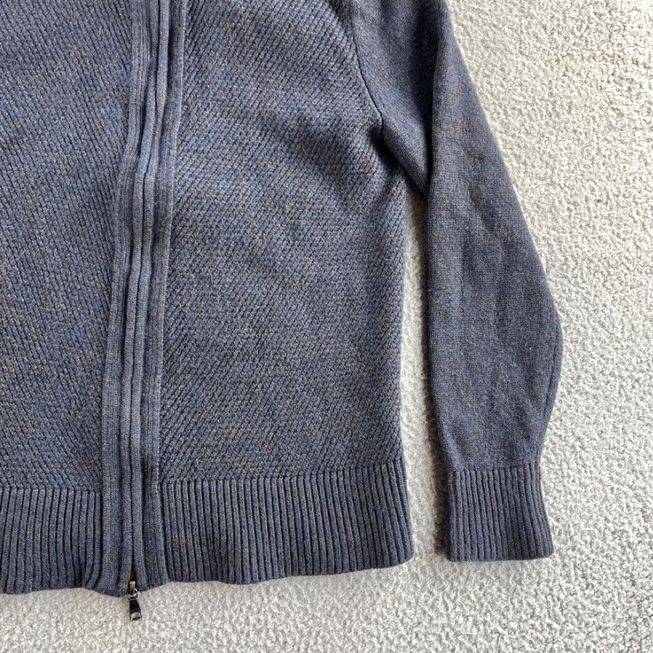 Banana Republic VINTAGE Banana Republic Sweater Womens Medium Blue Cardigan Merino Wool Blend Chunky Size M / US 6-8 / IT 42-44 - 5 Thumbnail
