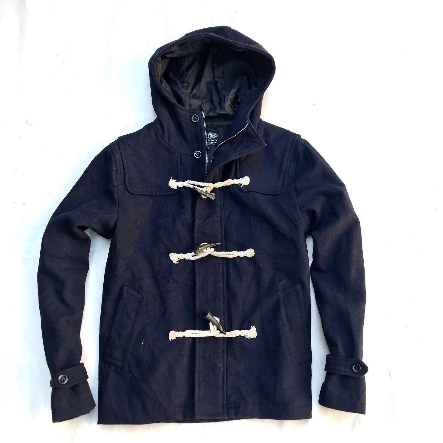 Vintage Duffle Coat British Millitary Jacket By Suggestion Best Size US S / EU 44-46 / 1 - 1 Thumbnail