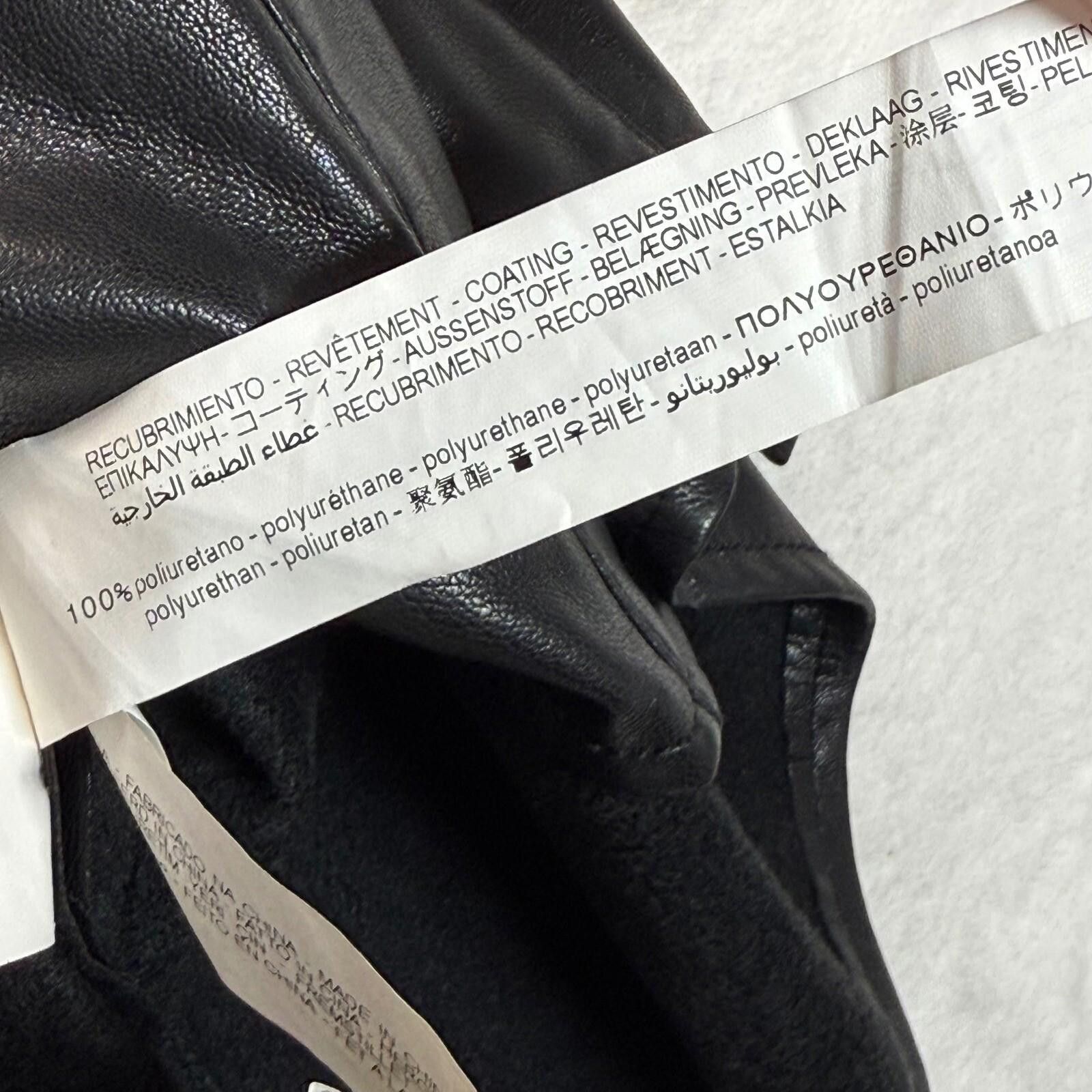Zara Faux Leather Shirt Dress Puff Sleeve Button Front XS -  wpequipmentugltd.com