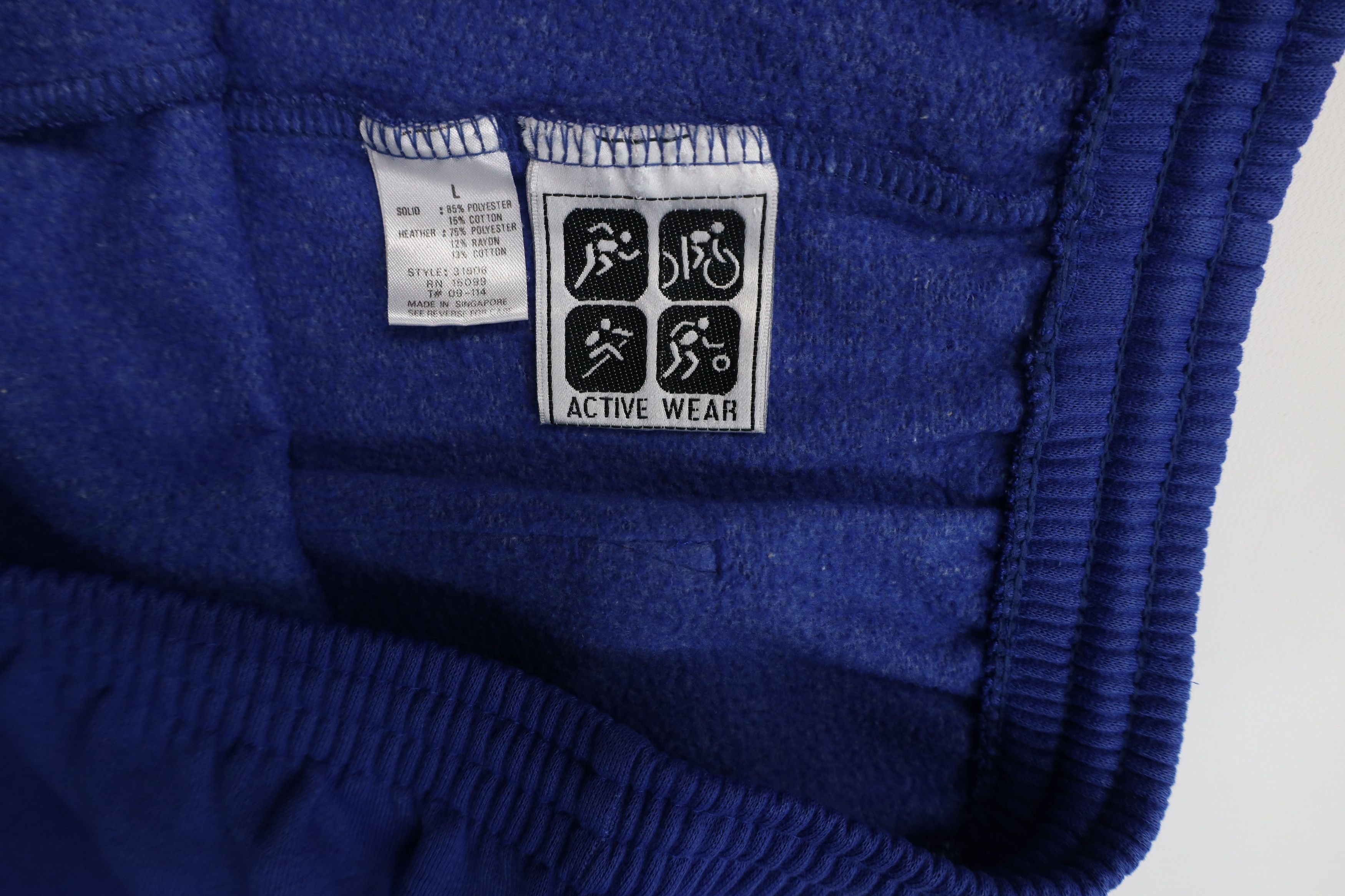 Vintage Vintage 90s Streetwear Blank Sweatpants Joggers Pants Blue Size US 36 / EU 52 - 8 Thumbnail