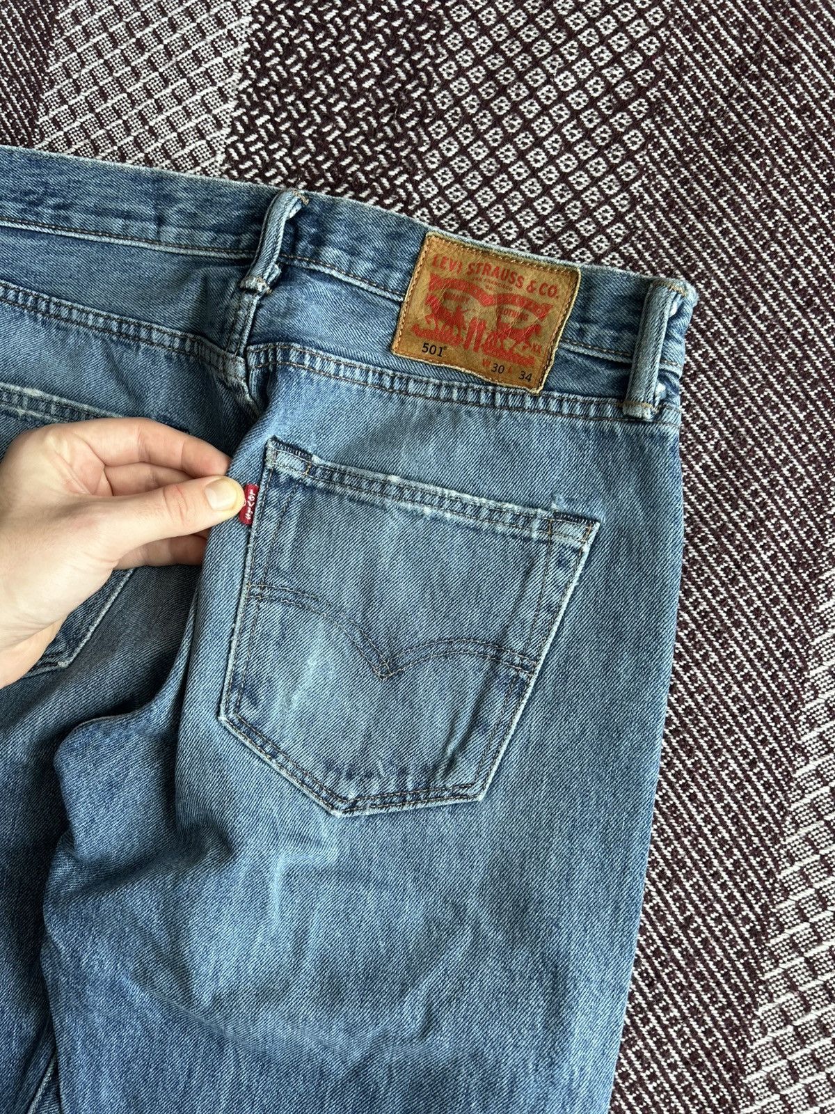 Levi's Vintage Levis 501 Wash Distressed Denim Jeans Size 30 Solid Size US 30 / EU 46 - 6 Thumbnail