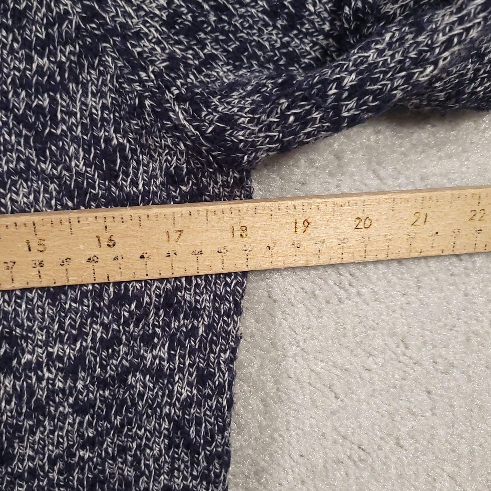 Vintage VINTAGE LL Bean Sweater Womens M Raglan Pullover Knit Mock Neck Blue White Marled Knit Size M / US 6-8 / IT 42-44 - 5 Thumbnail