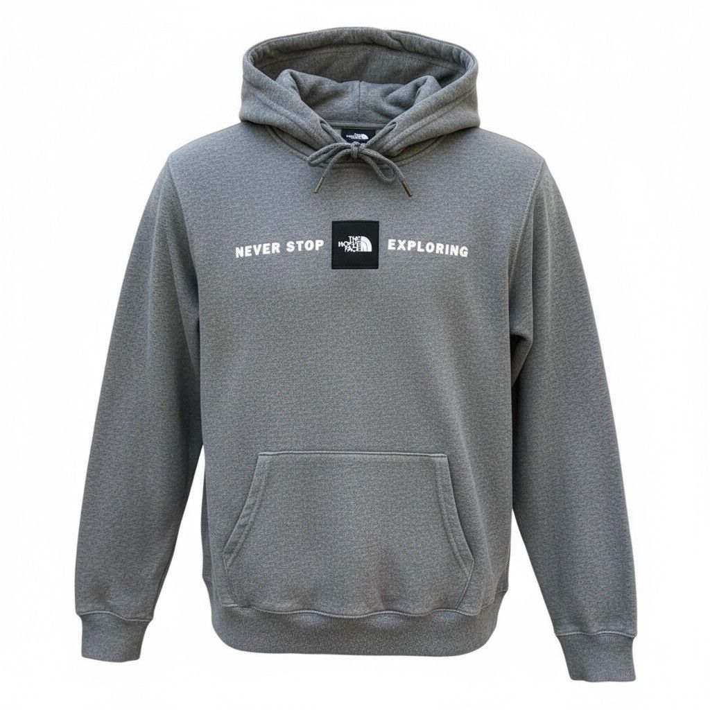 The North Face The North Face Gray Men's Hoodie with Bleach Distress Size US S / EU 44-46 / 1 - 7 Thumbnail