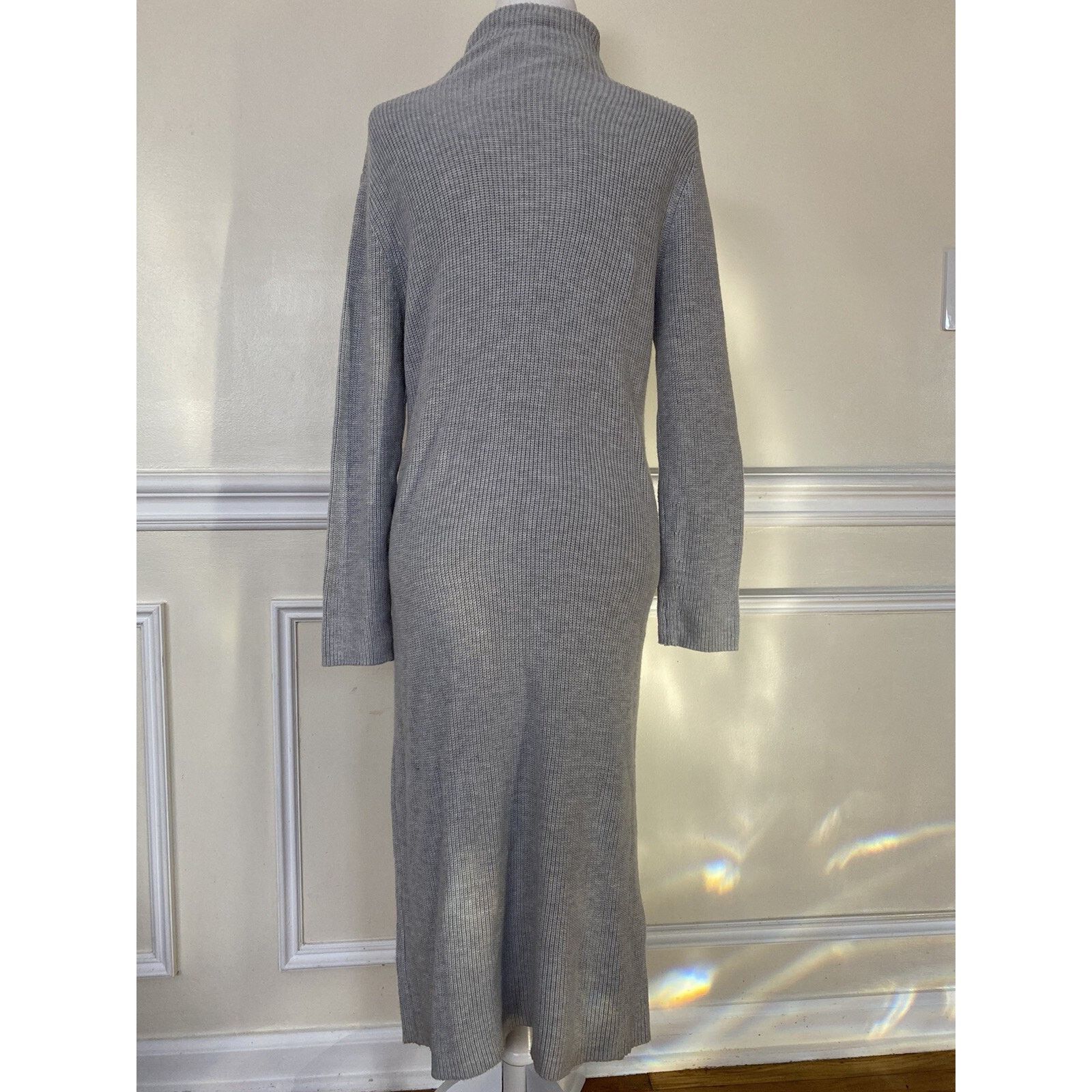 & Other Stories ABOUND Ribbed Mock Neck Midi Dress size Large A003533 Size L / US 10 / IT 46 - 4 Thumbnail