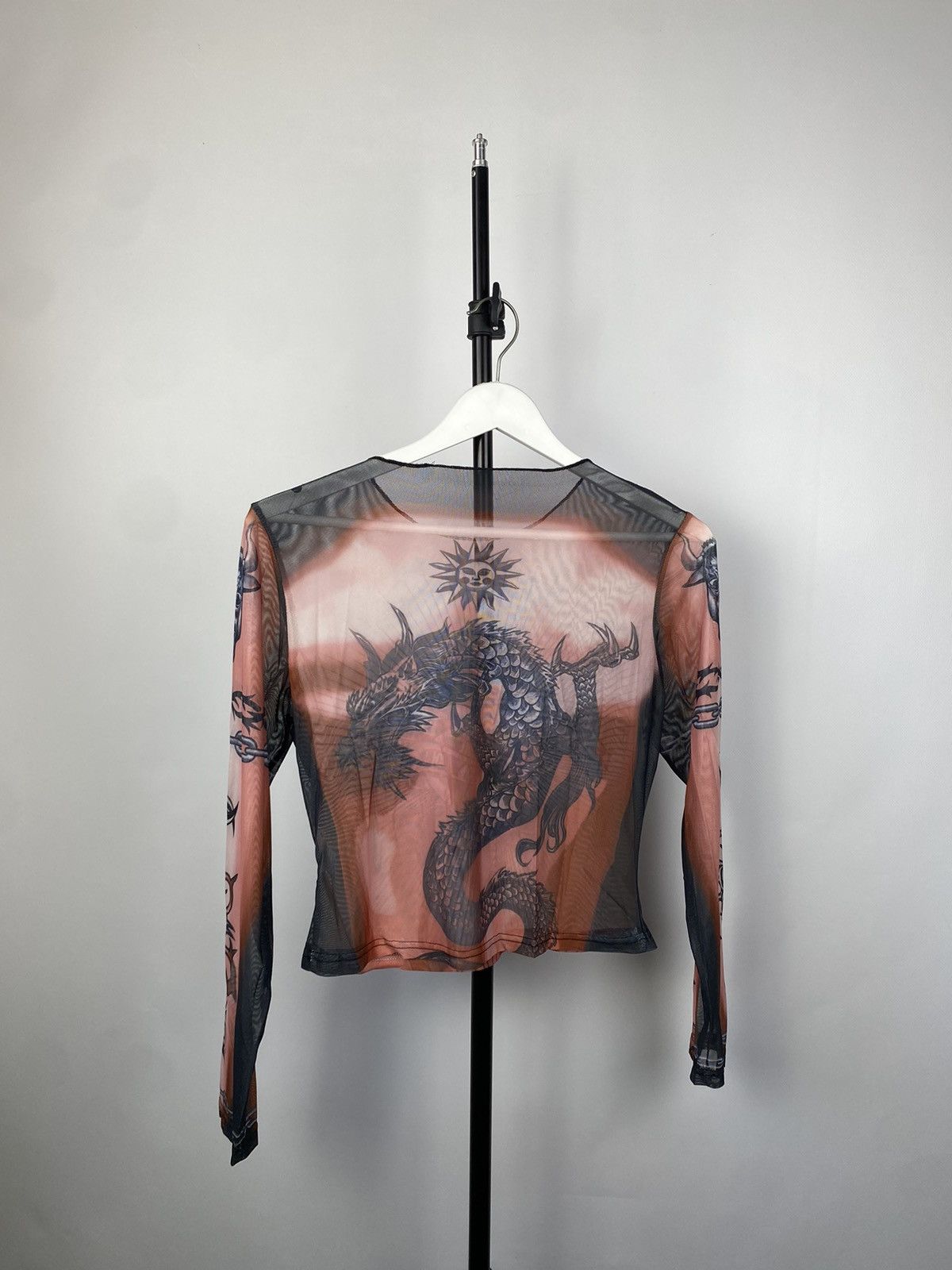 Designer × Japanese Brand Save The Queen Jean Paul Gaultier Style Mesh Top Blouses Size M / US 6-8 / IT 42-44 - 6 Thumbnail
