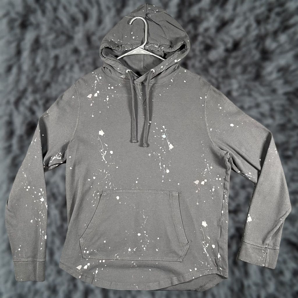 Abercrombie & Fitch Abercrombie & Fitch Hoodie Mens L Gray Paint Splatter Pullover Shirt Kangaroo Pocket 90s Skater Mens Size US L / EU 52-54 / 3 - 1 Thumbnail