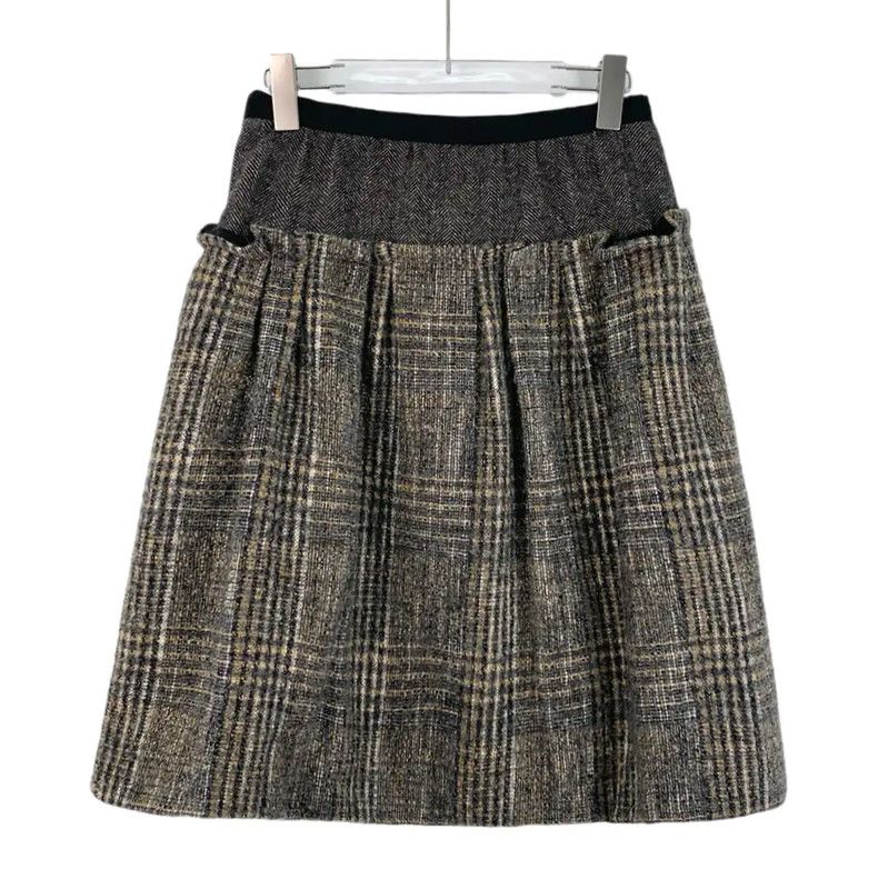 Louis Vuitton Louis Vuitton Brown Mohair Women's Skirt 0089 Size 23" - 1 Thumbnail