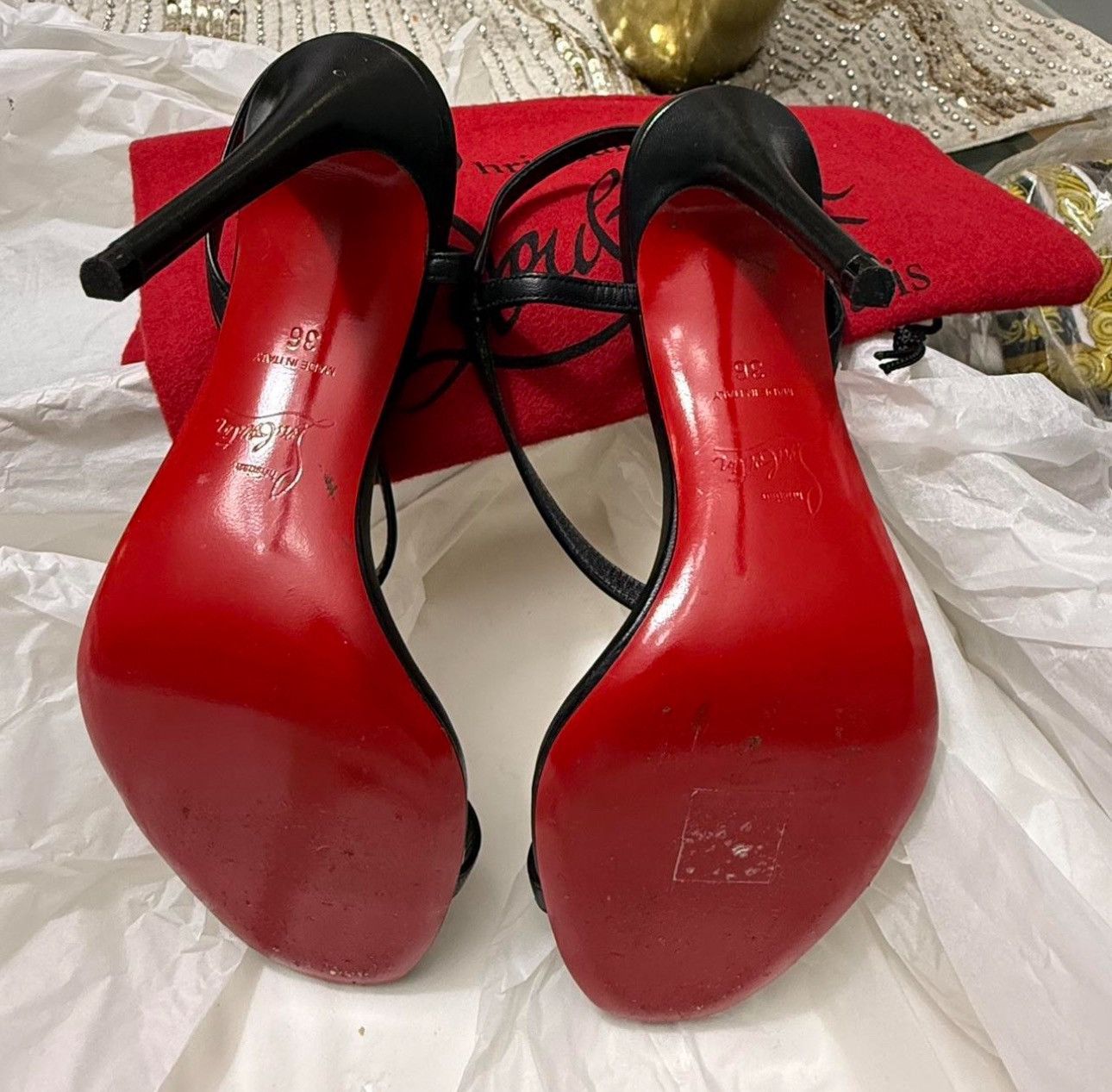 Christian Louboutin Christian Louboutin Rosalie 100 Leather Size US 6 / IT 36 - 3 Thumbnail