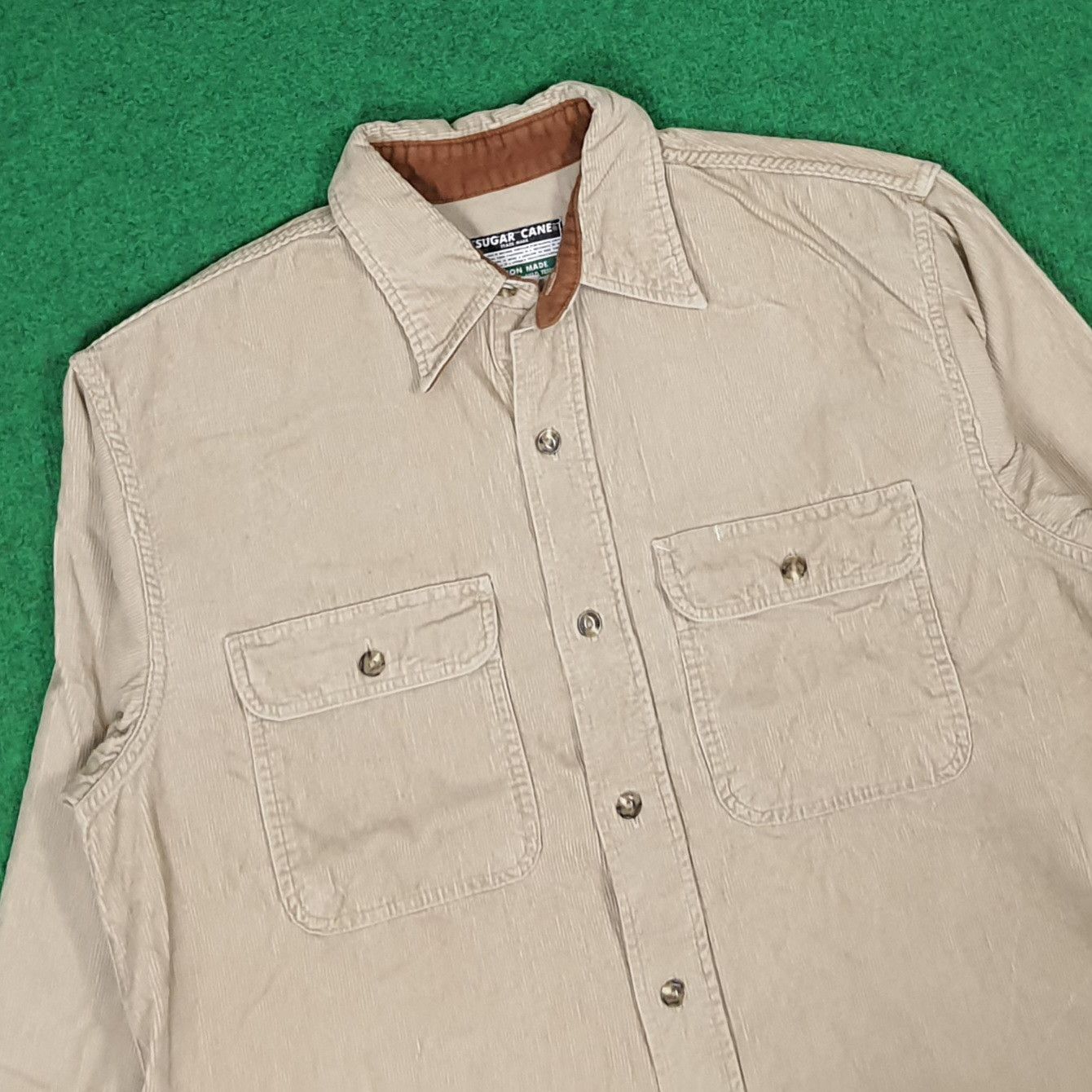 Sugar Cane Vintage Sugar Cane Japan Corduroy Button Up Shirt C27633 Size US M / EU 48-50 / 2 - 2 Thumbnail