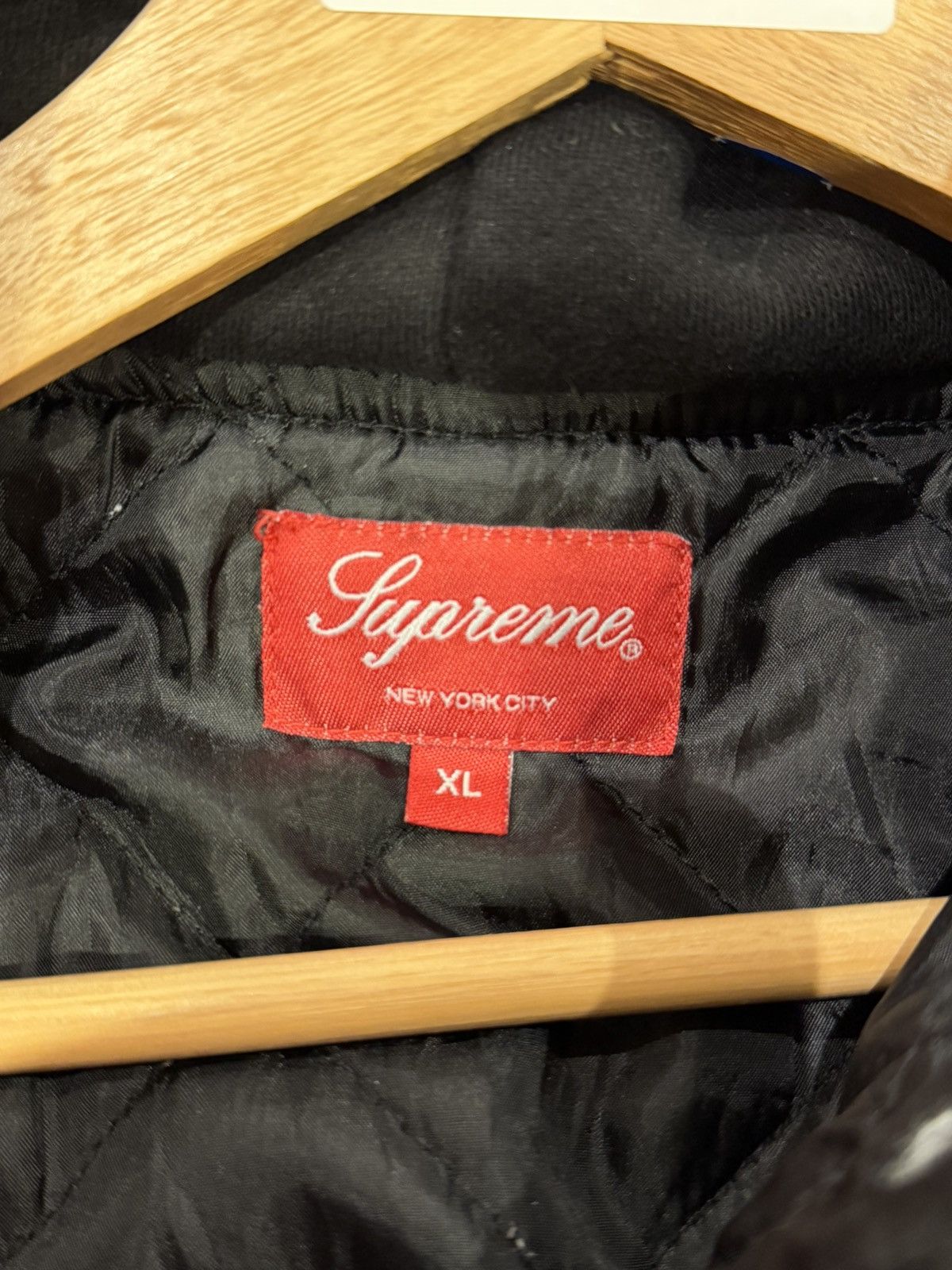 Supreme Supreme Fleece Hooded Denim Jacket - Black Size US XL / EU 56 / 4 - 3 Thumbnail