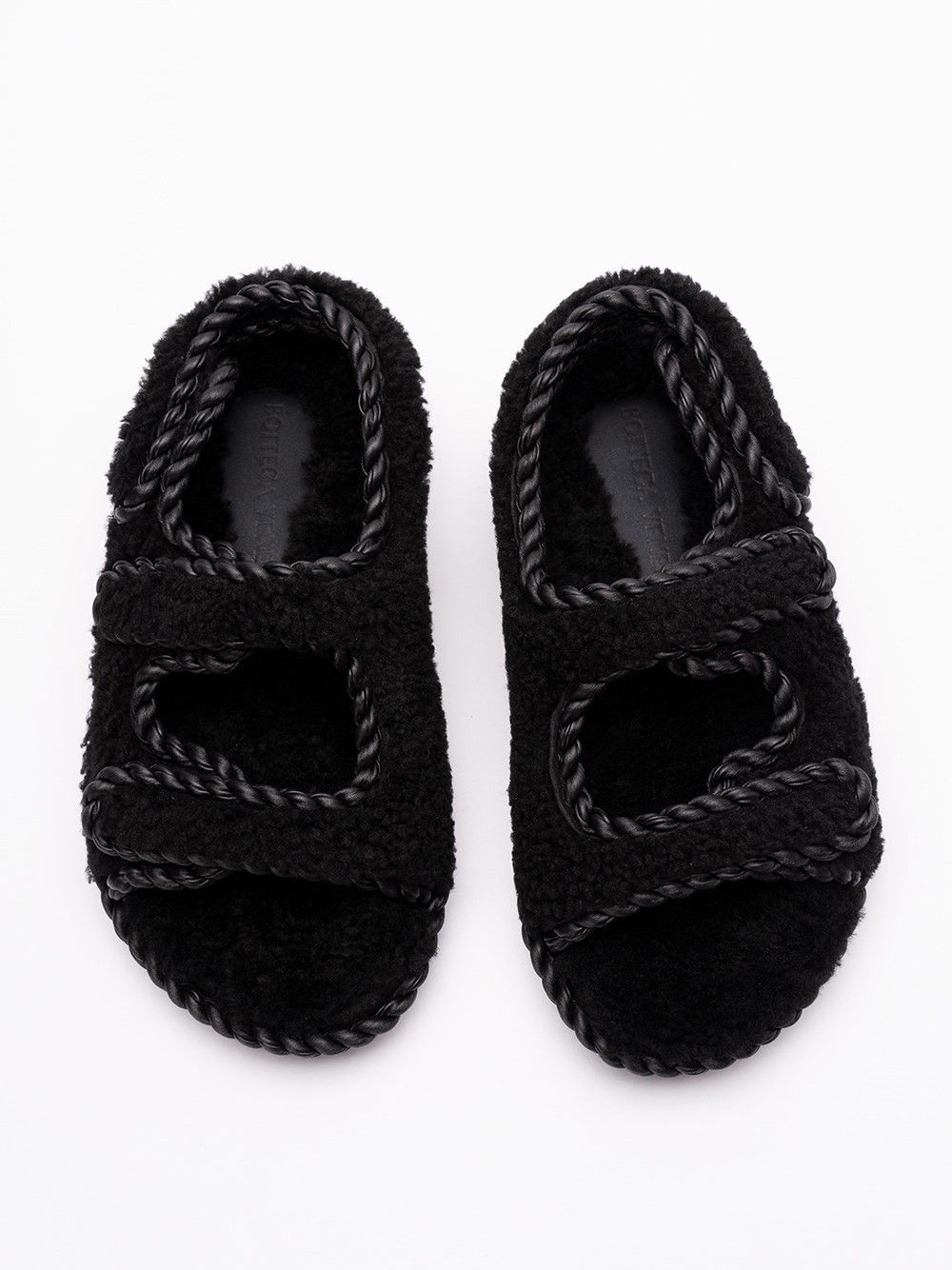 Bottega Veneta o1bcso1str0725 Jack Flat Sandals in Black Size US 8 / IT 38 - 5 Thumbnail