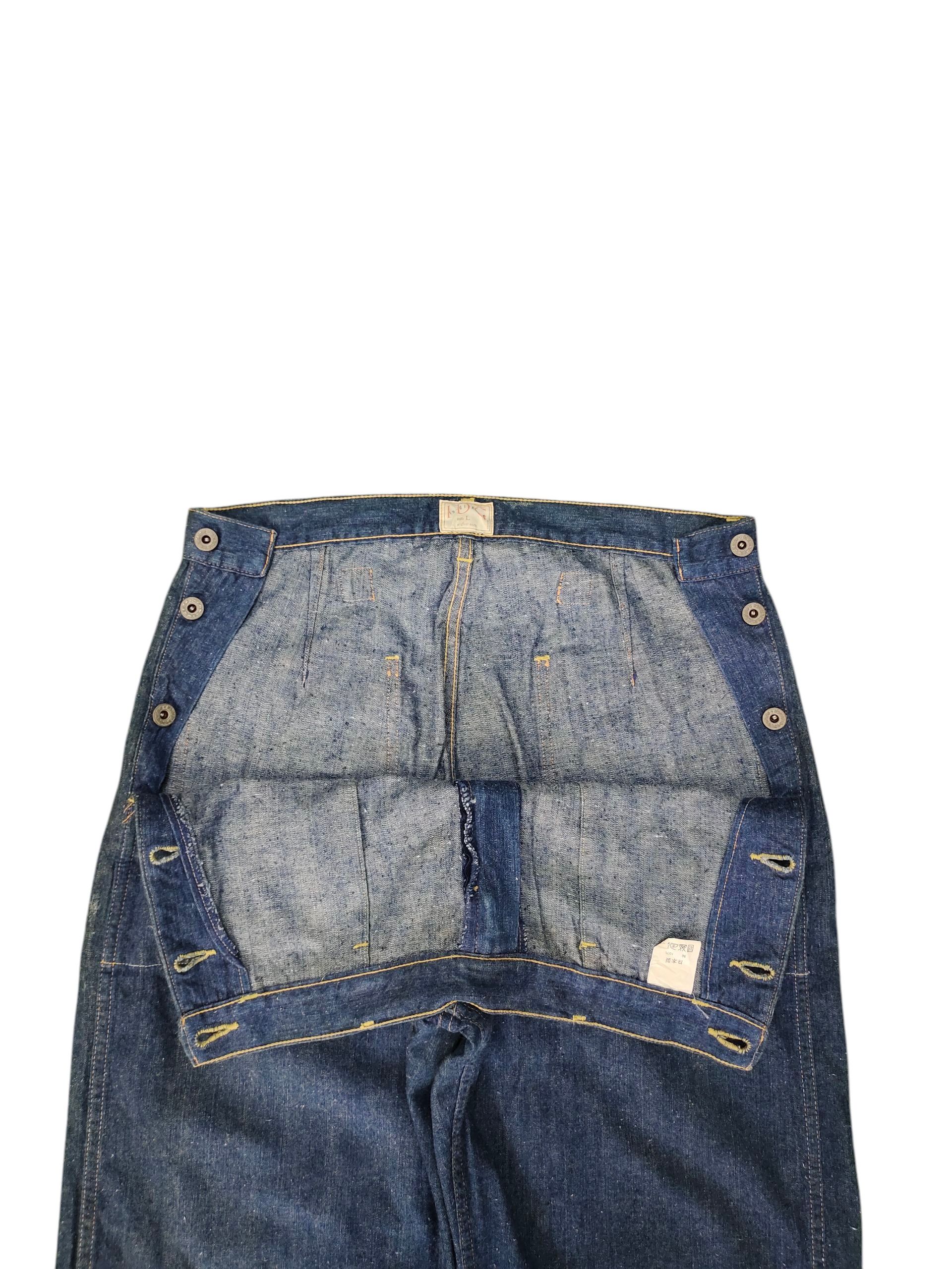 Number (N)ine × Undercover Idg Indigo Japan Buckle Back Fatigue Denim Pants Nam Era Size US 34 / EU 50 - 7 Thumbnail