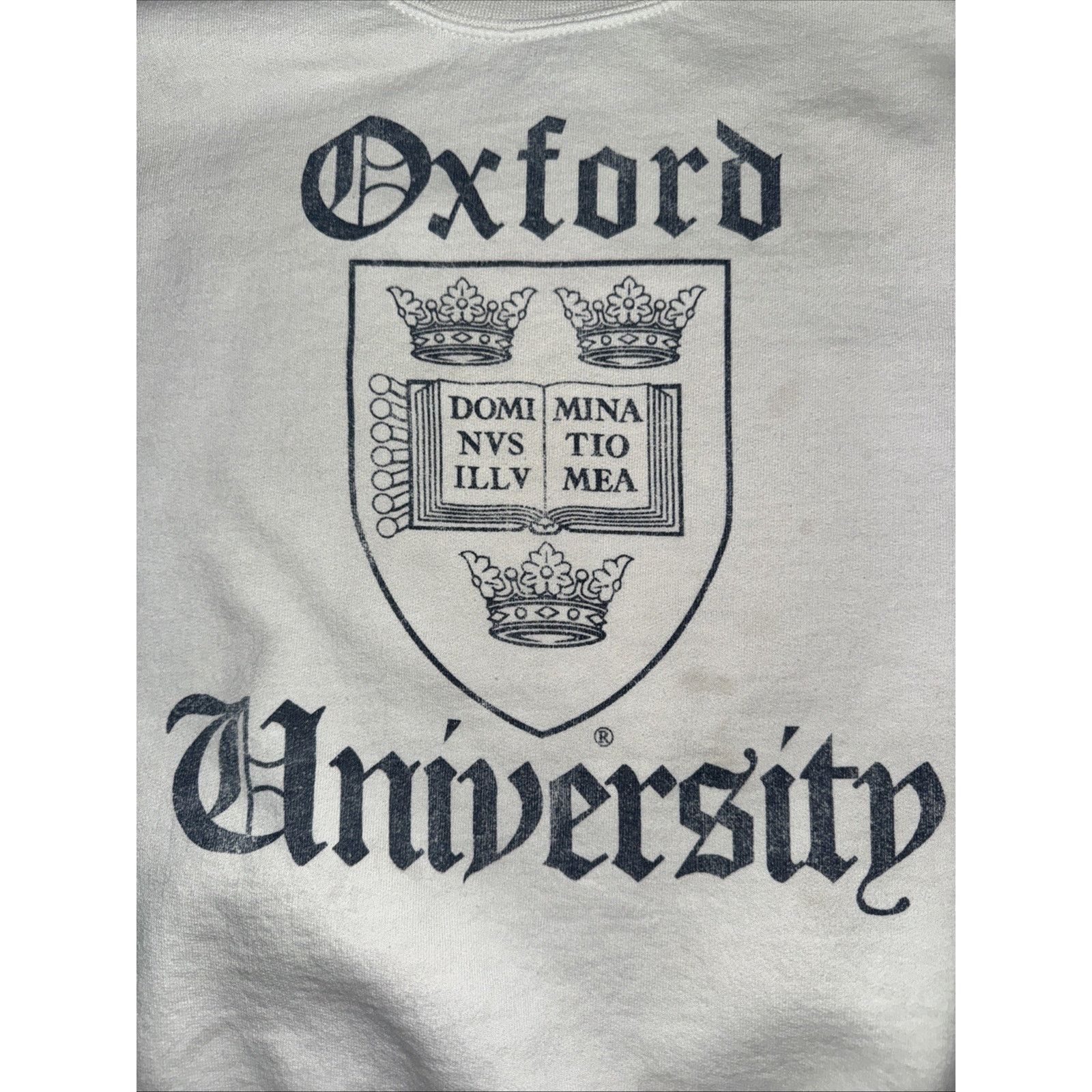 Vintage Oxford University Crewneck Sweatshirt White Small 19x23 Size US S / EU 44-46 / 1 - 2 Thumbnail