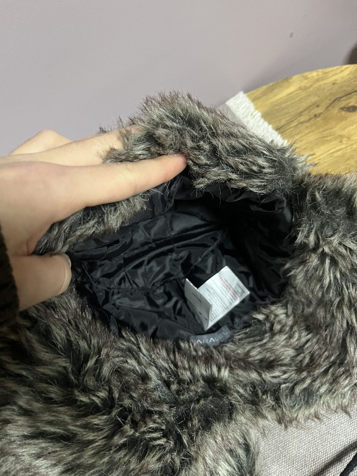 Japanese Brand Ushanka Trapper Hat Furry Mohair Fuzzy Fur Hat Y2K 90s rare Size ONE SIZE - 4 Thumbnail