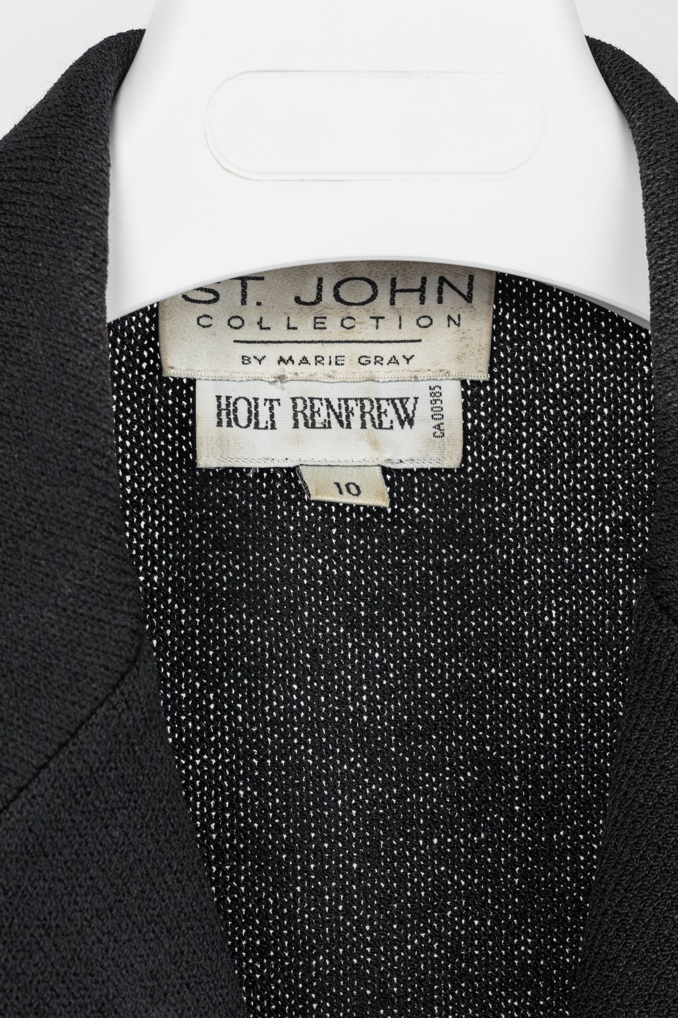 St. John St. John Collection Vintage Wool-Knit Short-Sleeve Blazer Size L / US 10 / IT 46 - 4 Thumbnail