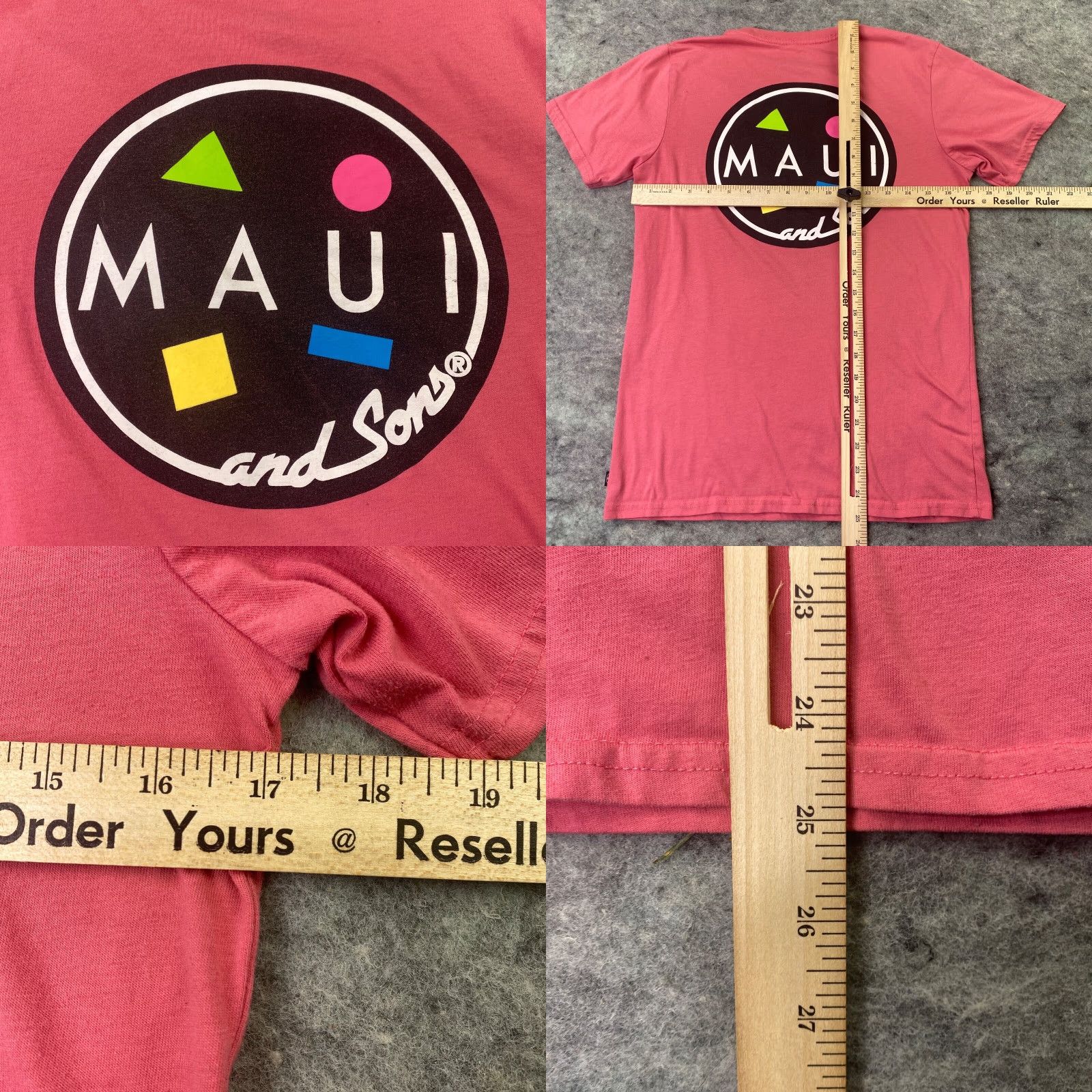 Pinko Maui And Sons Womens Shirt Small Pink Logo Graphic Tee Size S / US 4 / IT 40 - 8 Thumbnail