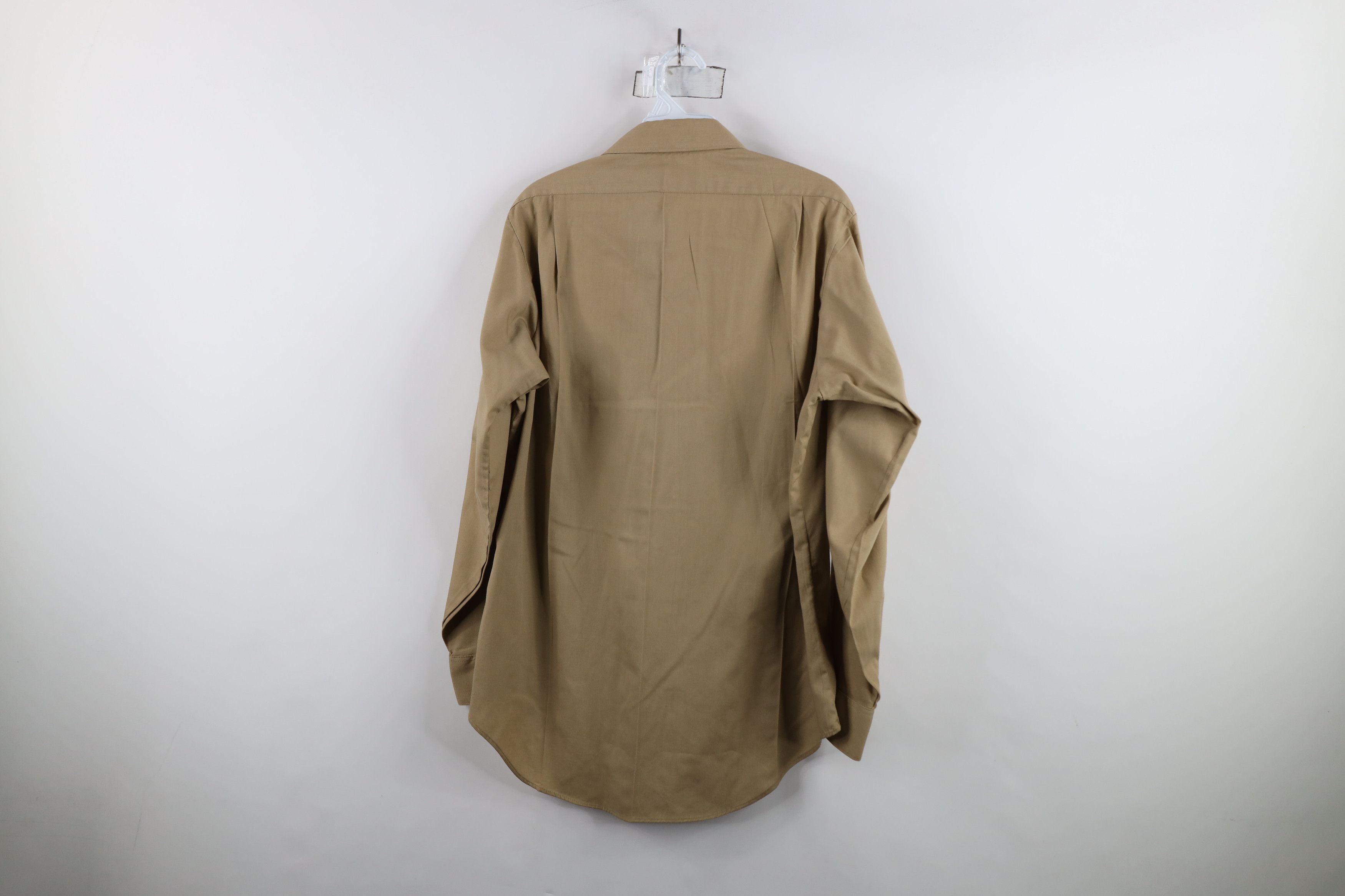 Vintage Vintage 80s Military Marines Collared Button Shirt Khaki USA Size US M / EU 48-50 / 2 - 11 Thumbnail