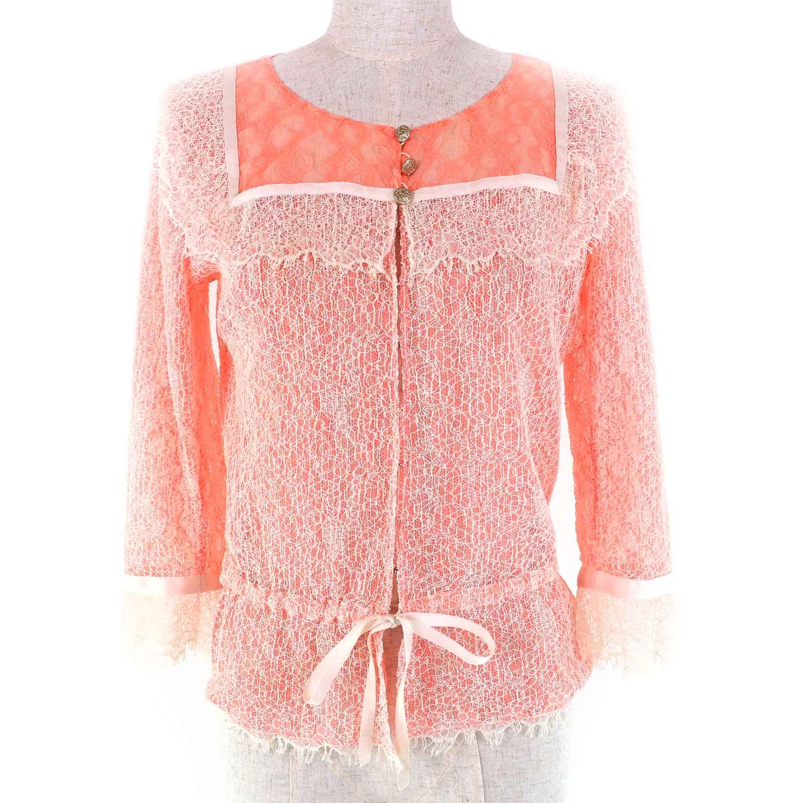 Chanel Chanel Chanel COCO Mark Cardigan Cotton Cardigan Cotton Tops P38256 Size ONE SIZE - 1 Thumbnail