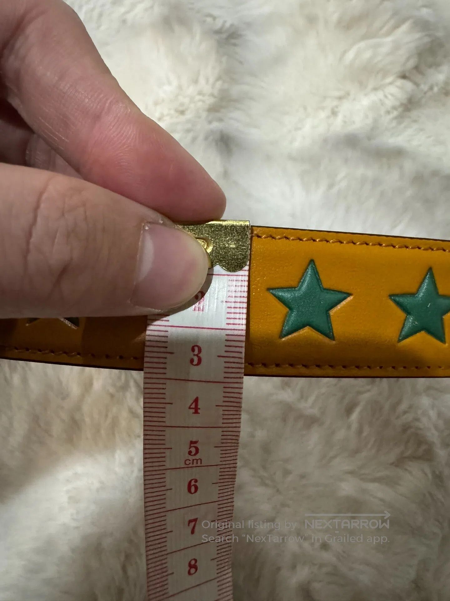 Gucci Guicci Men's Belt with Stars| Size ONE SIZE - 8 Thumbnail