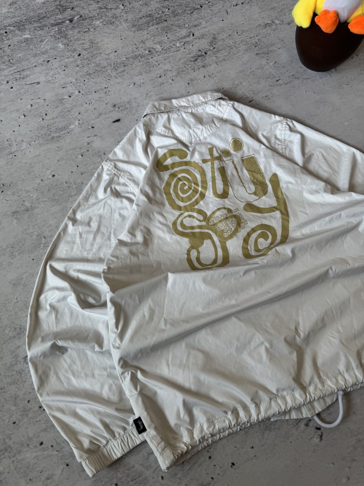 Japanese Brand × Stussy × Vintage STUSSY COAT JACKET DOUBLE LOGO VINTAGE NYLON JACET Size US M / EU 48-50 / 2 - 9 Thumbnail