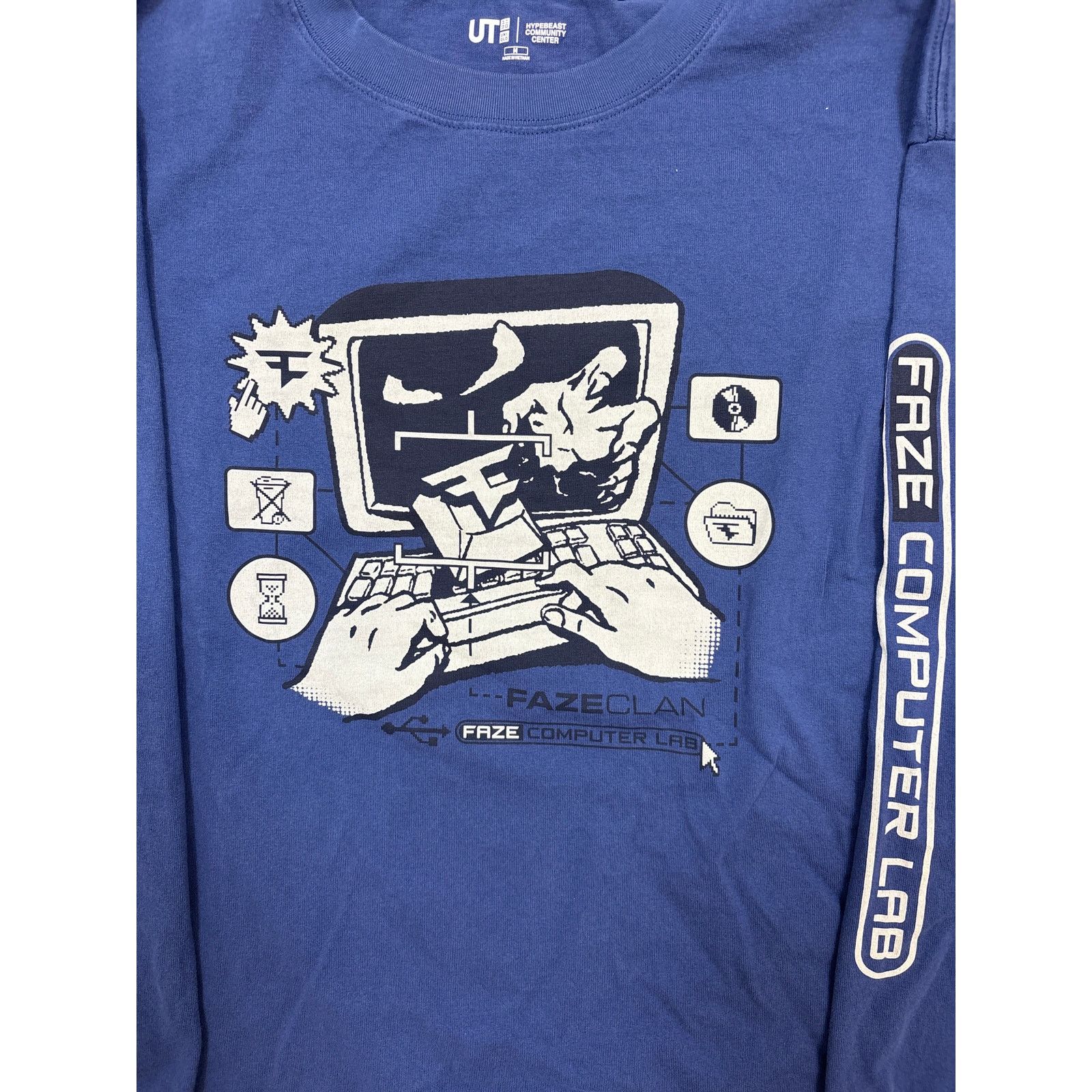 Uniqlo UNIQLO UT Hypebeast Community Center FaZe Clan Japan M Blue Size US M / EU 48-50 / 2 - 2 Thumbnail