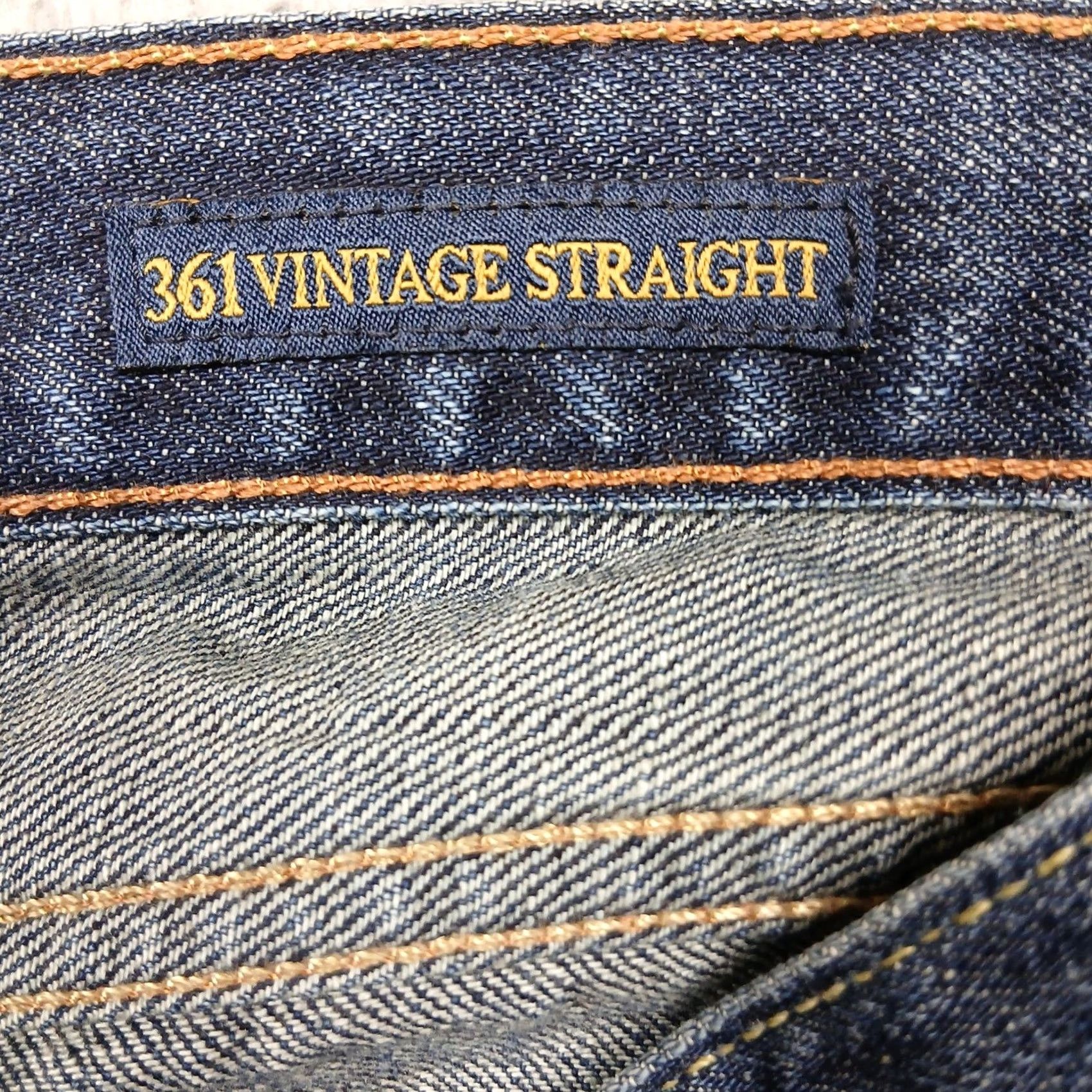 Lucky Brand Lucky Brand 361 Vintage Straight Jeans Mens 38x30 Dark Wash Denim Straight Jeans Men 38 Dark Blue Mens Jeans Size US 38 / EU 54 - 6 Thumbnail