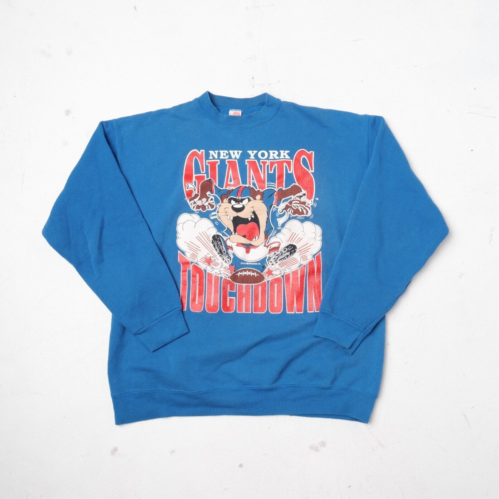 Vintage VTG NFL New York Giants Looney Tunes Taz Touchdown Crewneck ...