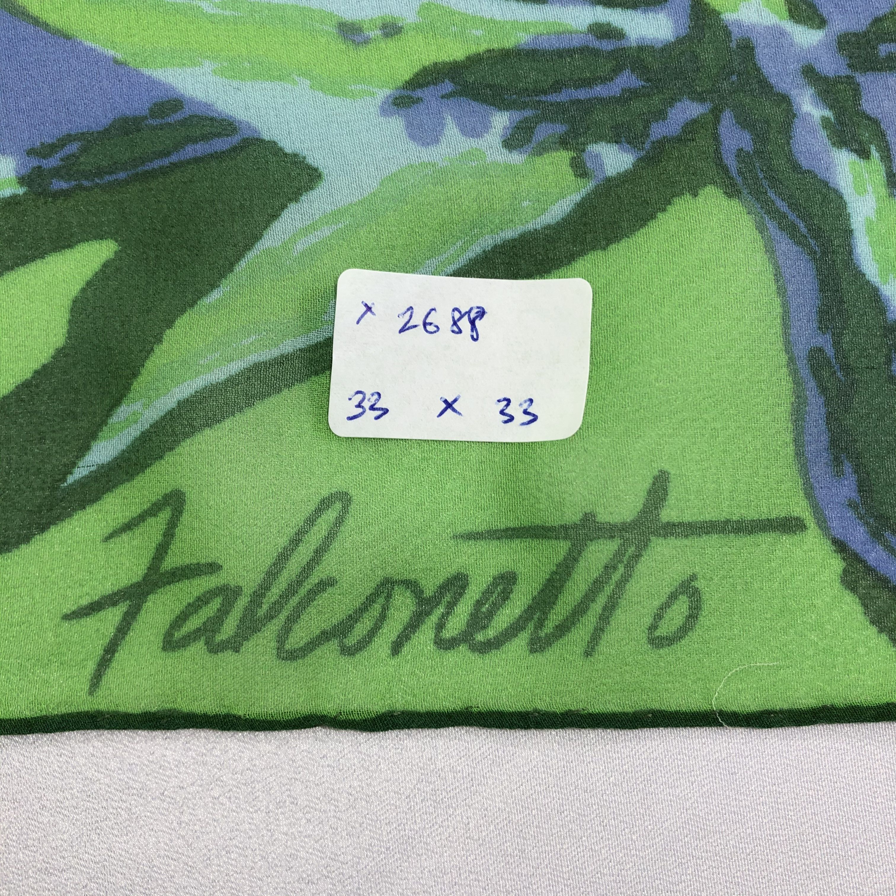 Vintage Vintage Falconetto Silk Scarf Size ONE SIZE - 6 Thumbnail