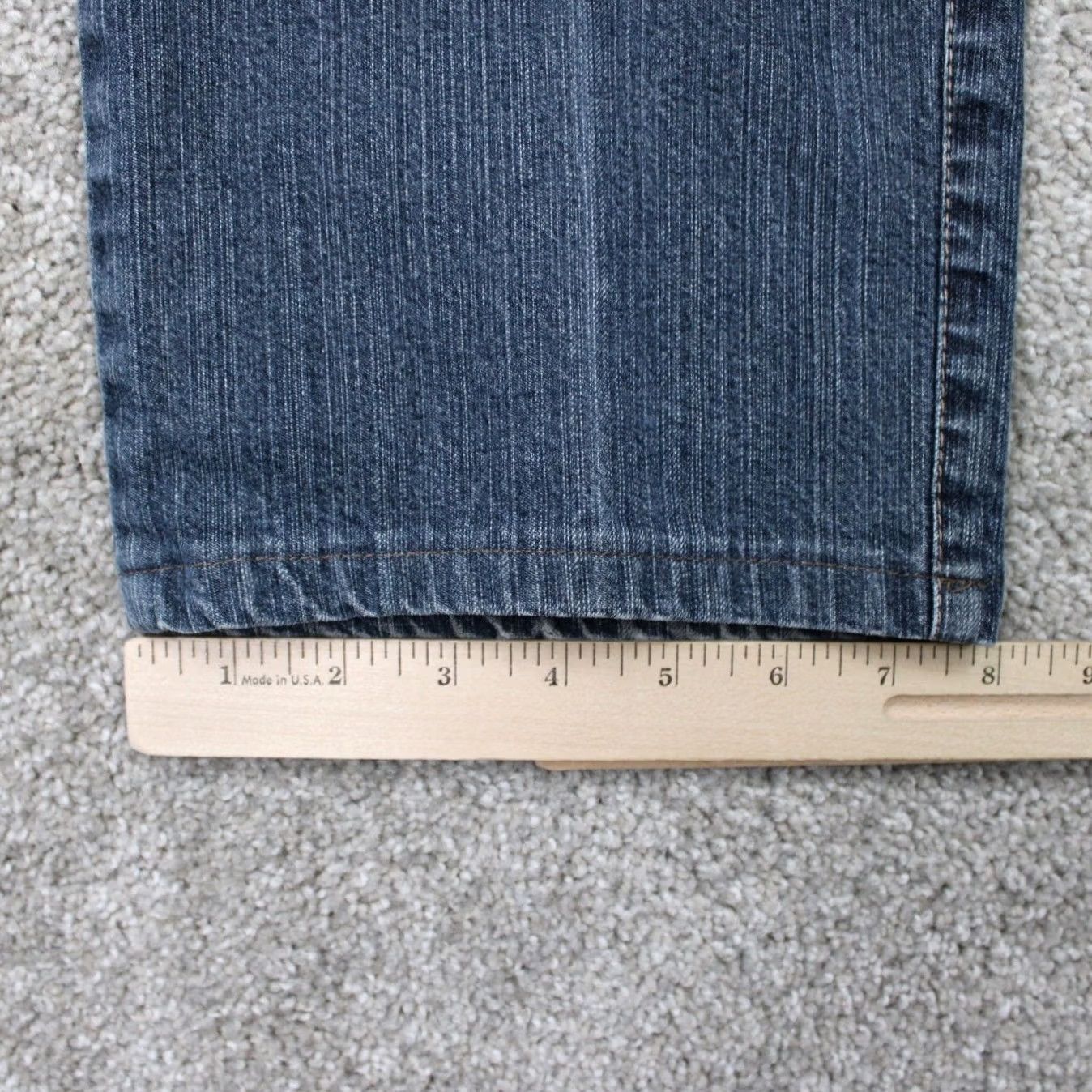 Vintage Alberto Mens 36x32 Blue Cotton Stretch 5-Pocket Straight Jeans Size US 36 / EU 52 - 5 Thumbnail