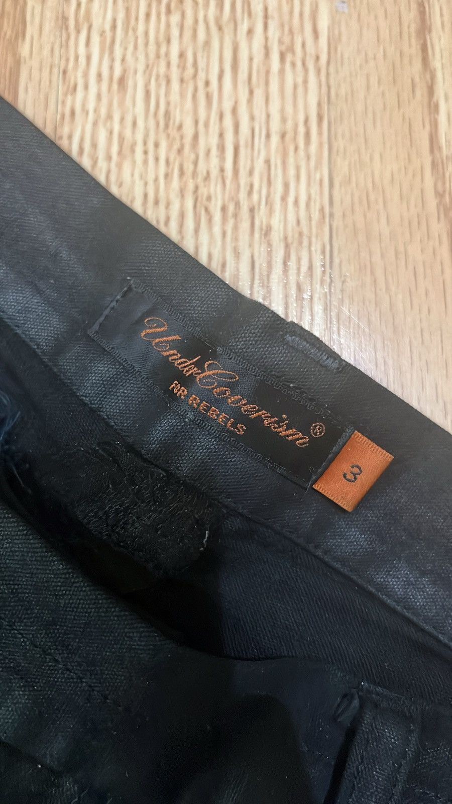 Jun Takahashi × Undercover AW06 Waxed Undercover Scab Crust Patch Denim Size US 32 / EU 48 - 5 Thumbnail