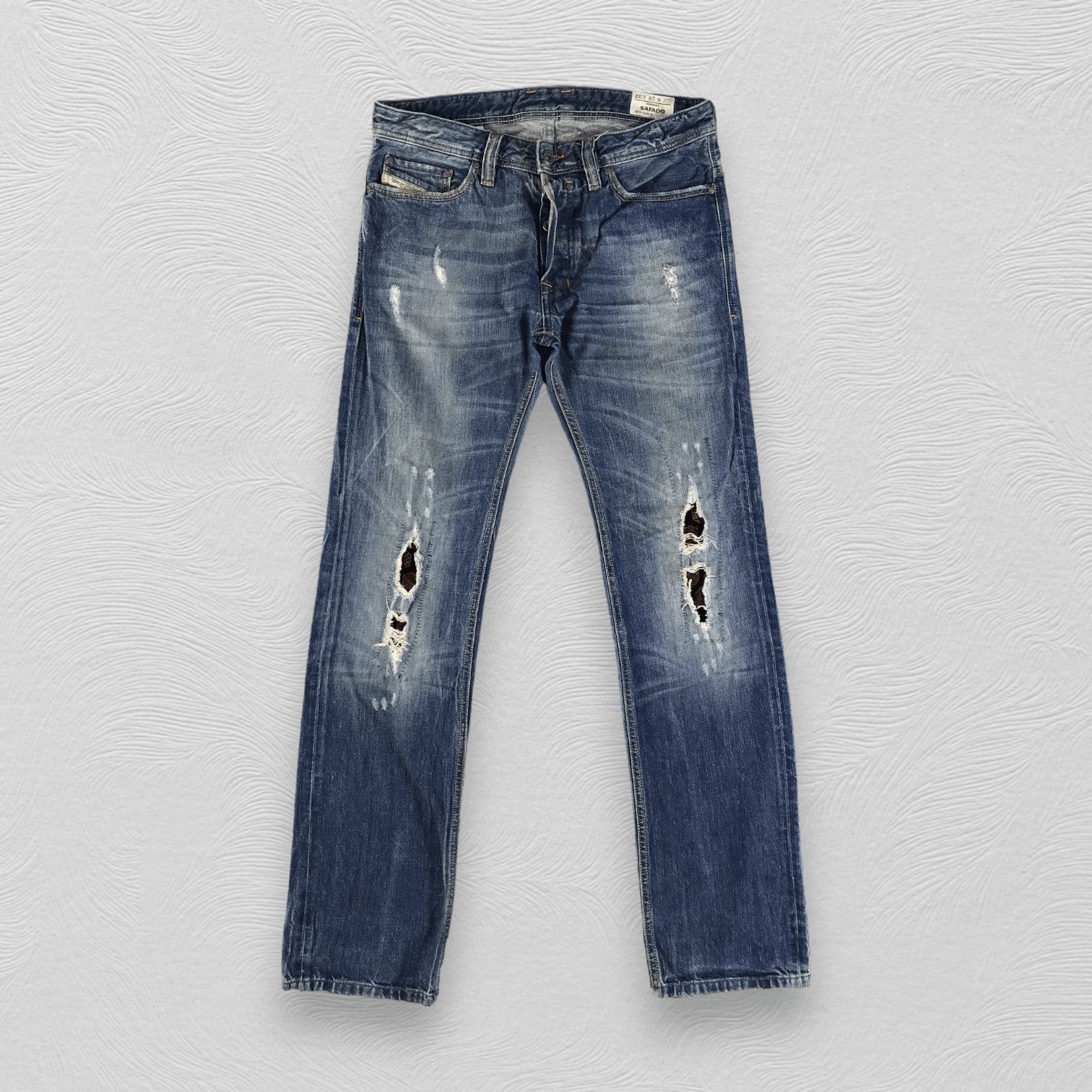 Diesel Diesel Safado Jeans Ripped Denim KJ2407 Size US 29 - 1 Thumbnail