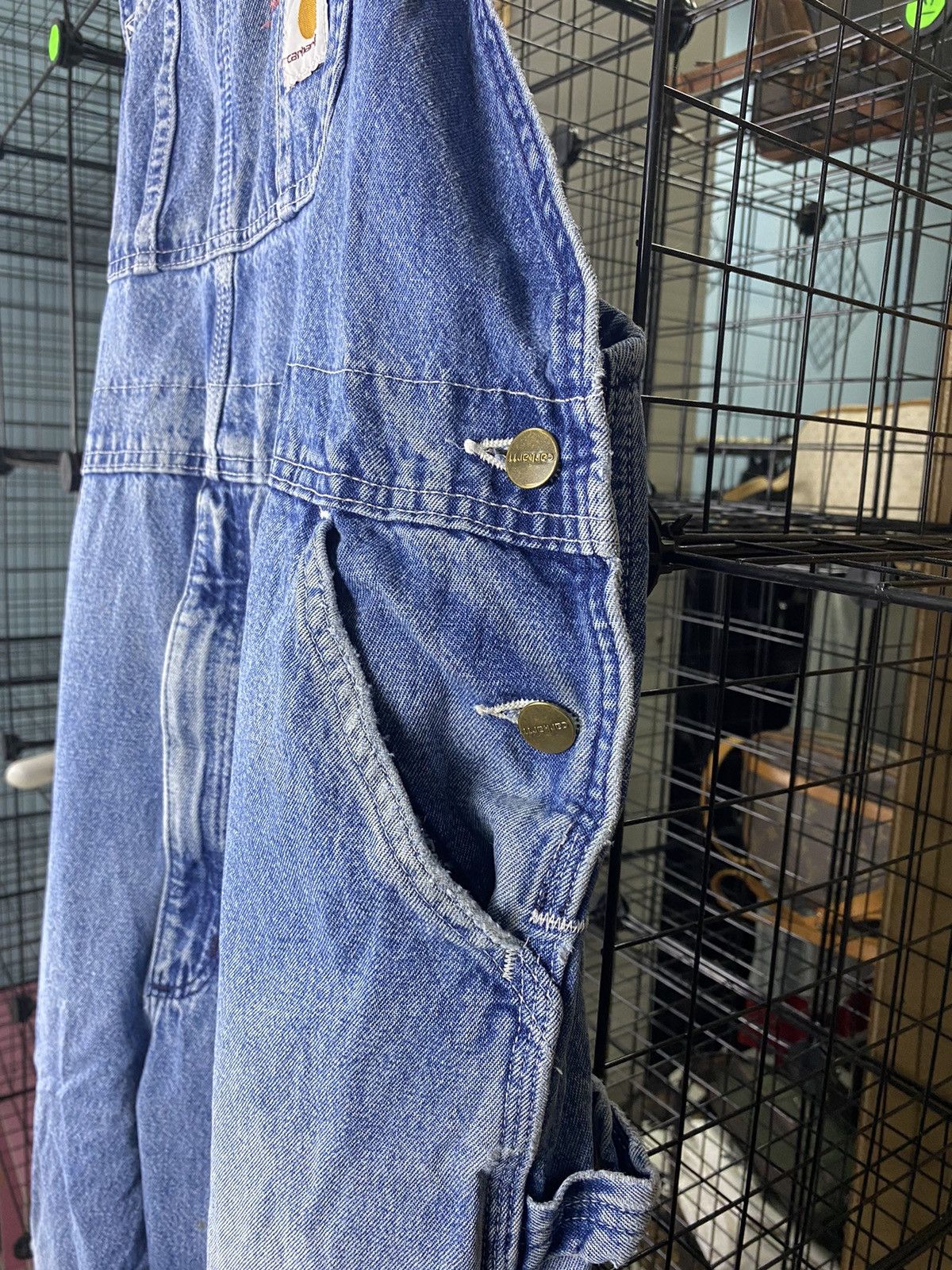 Carhartt × Carhartt Wip × Vintage Vintage Carhartt Distress Jumpsuit Size US 42 / EU 58 - 6 Thumbnail