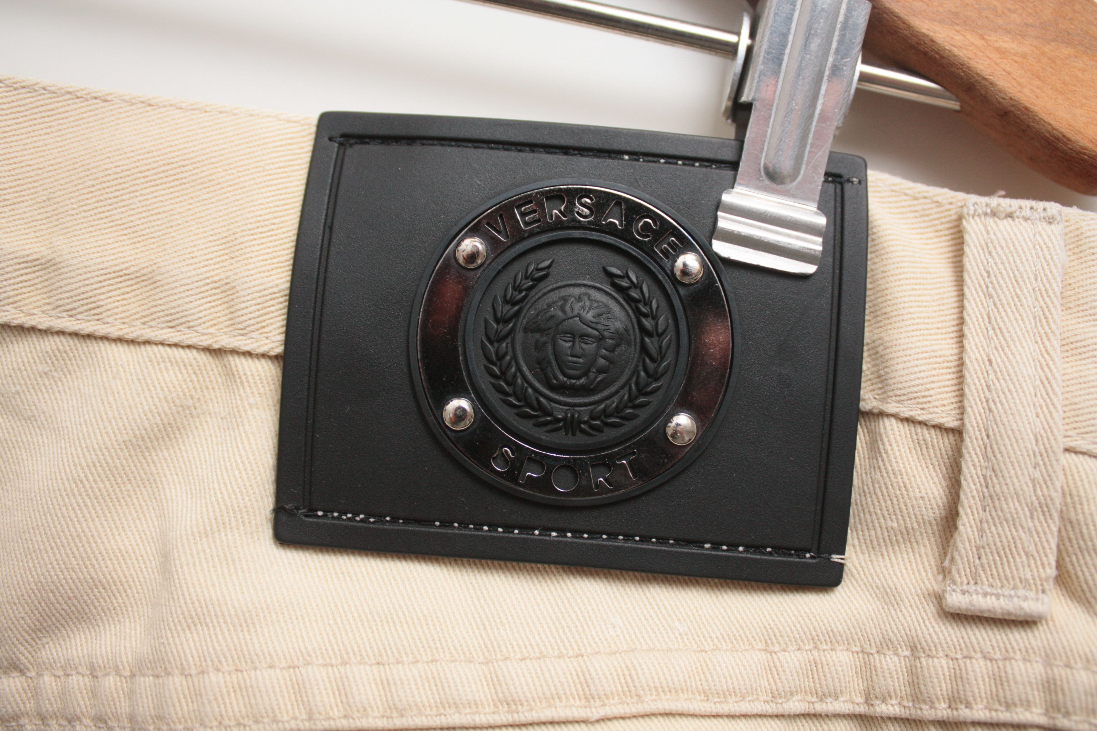 Versace Versace Sport Vintage Beige Denim Pants Men's Made In Italy Size US 34 / EU 50 - 4 Thumbnail