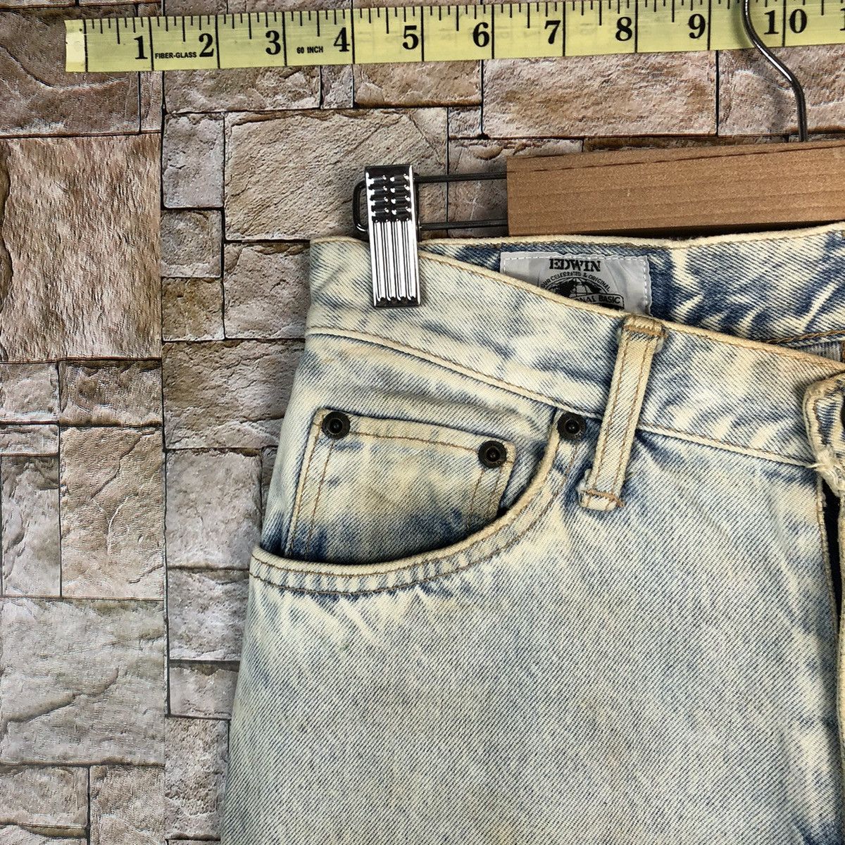 Edwin Edwin faded Blue vintage Denim Pants #A1172 Size US 28 / EU 44 - 7 Thumbnail
